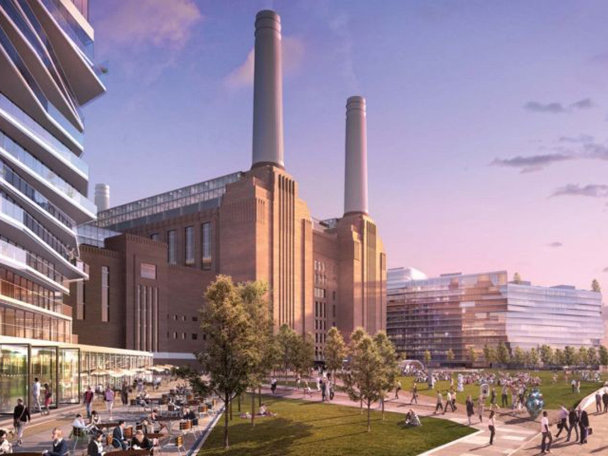 The Battersea power station site is one of the many areas in London being redeveloped