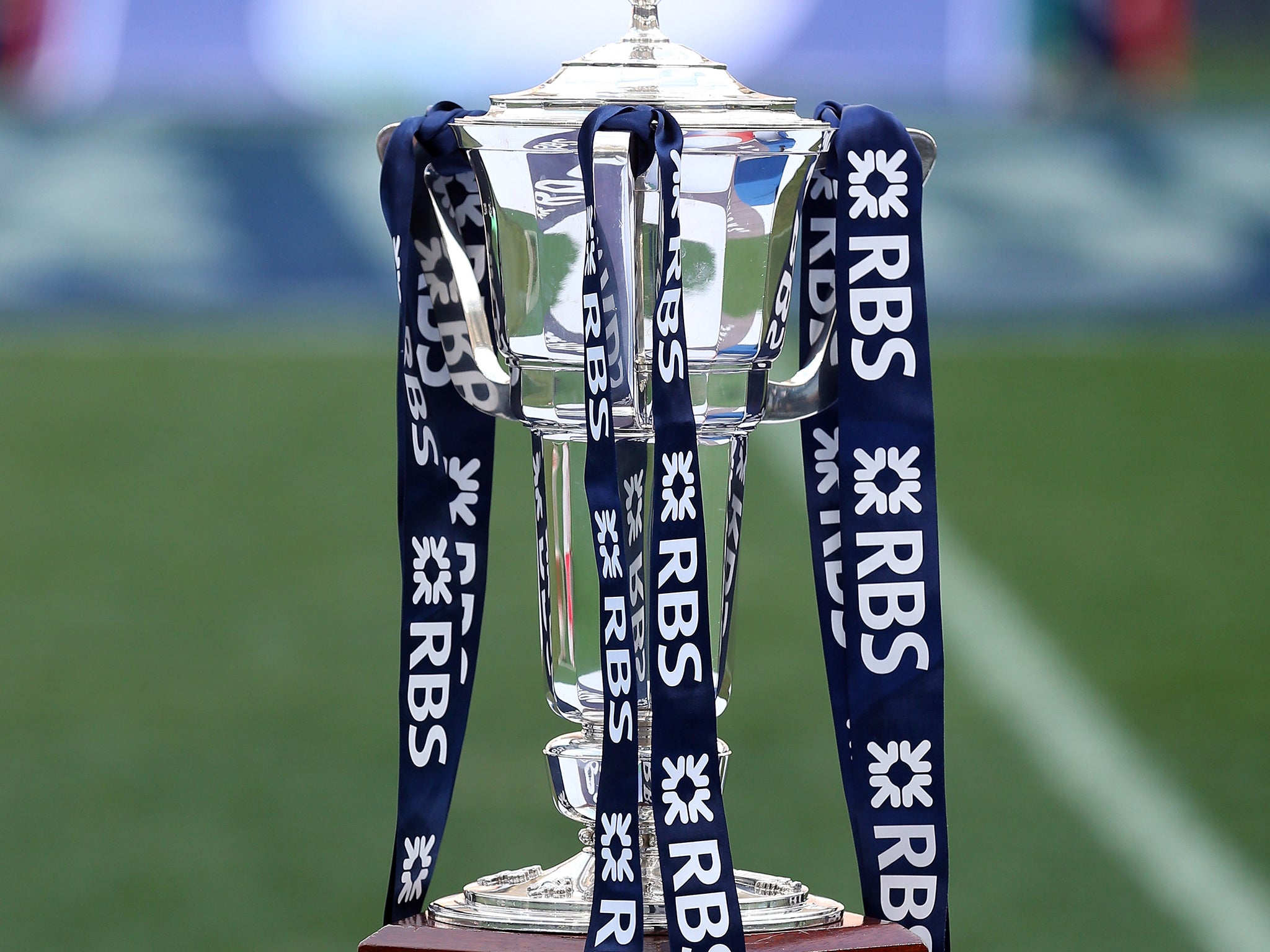 The RBS Six Nations trophy during the RBS Six Nations