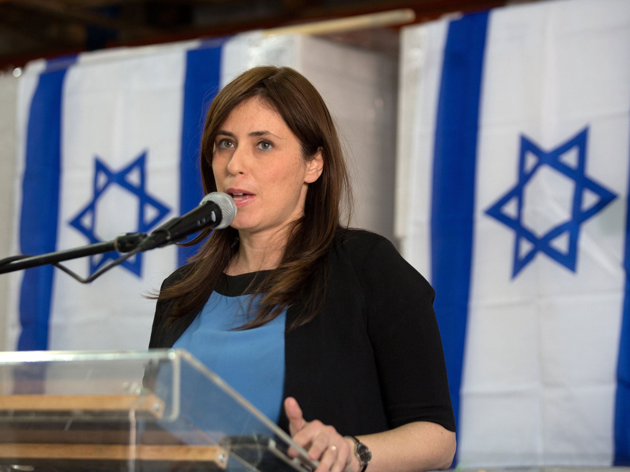 Israeli Deputy Foreign Minister Tzipi Hotovely gives a press conference on 3 November, 2015