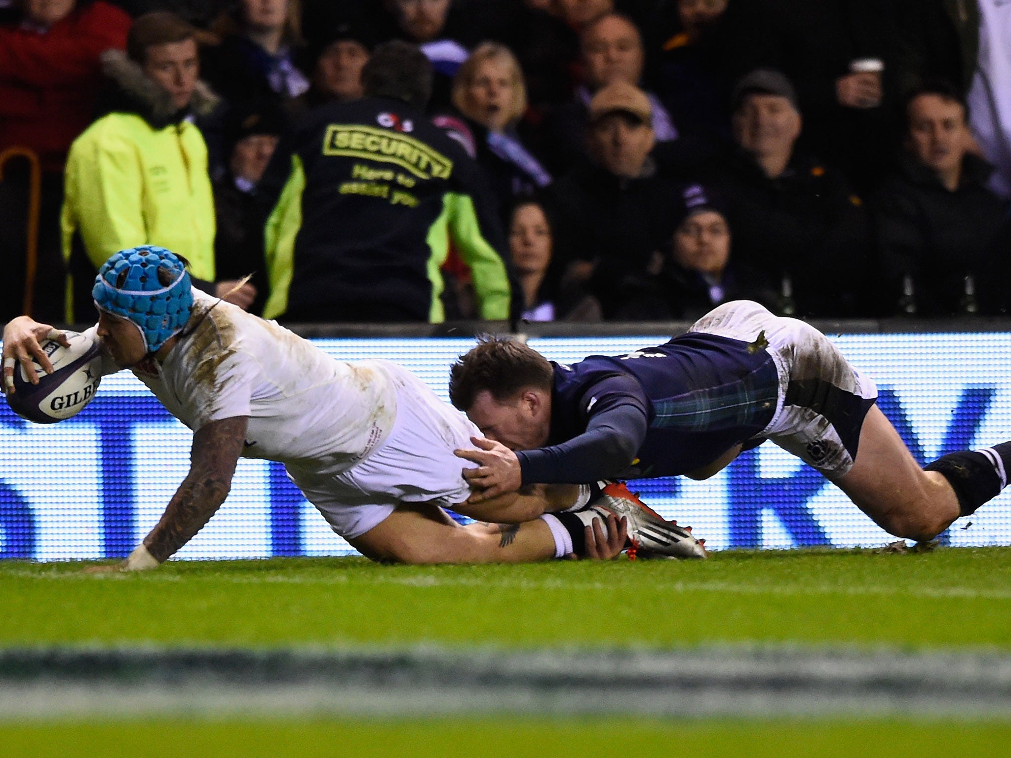 Jack Nowell scores England's second try