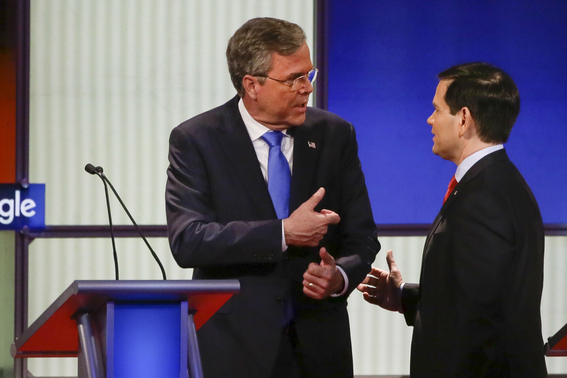 Jeb Bush and Marco Rubio have repeatedly clashed during the primary campaign