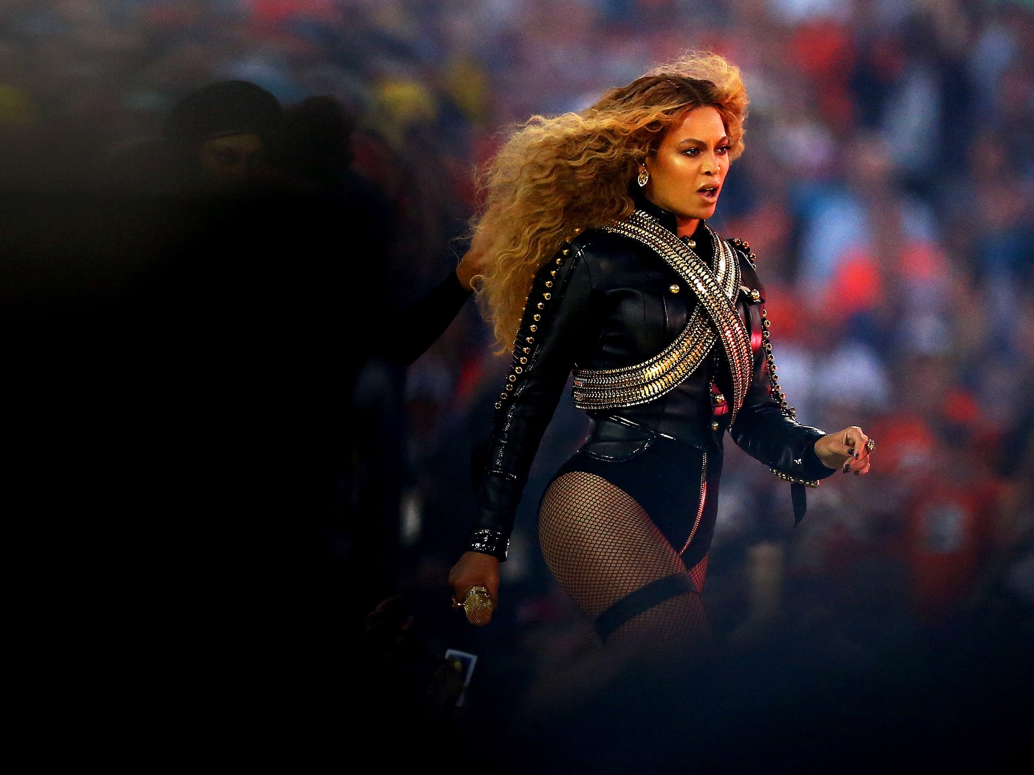 Beyonce performs during the Pepsi Super Bowl 50 Halftime Show at Levi's Stadium