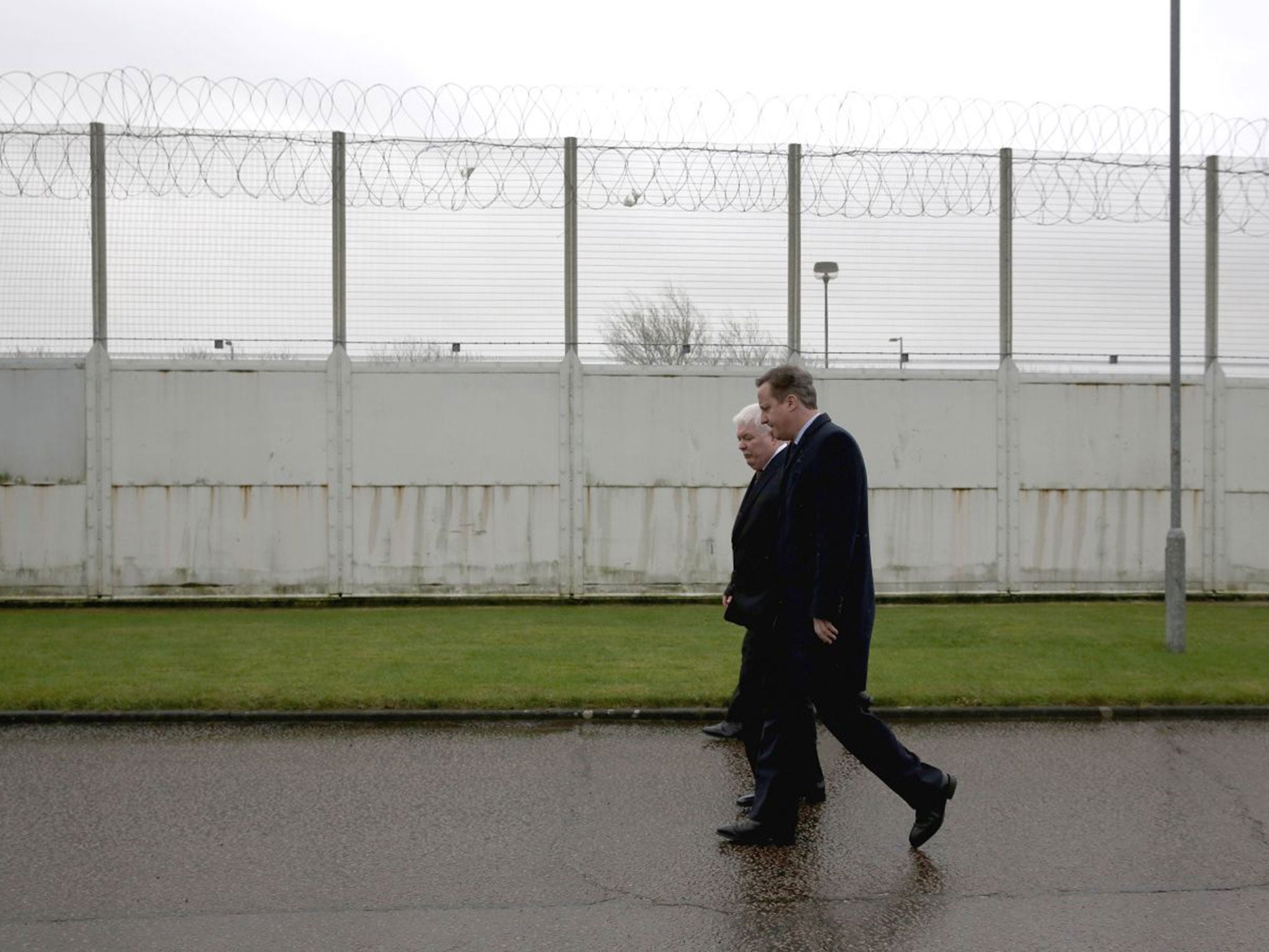 David Cameron tours HMP Onley ahead of his major speech on prison reform