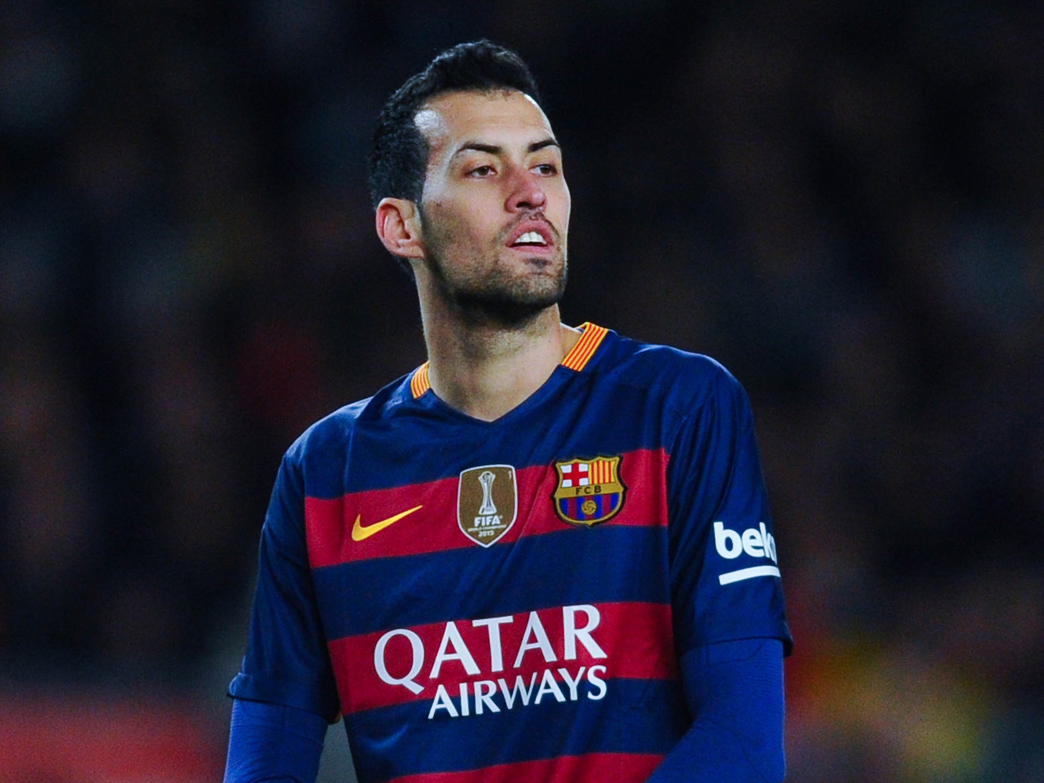 Barcelona midfielder Sergio Busquets