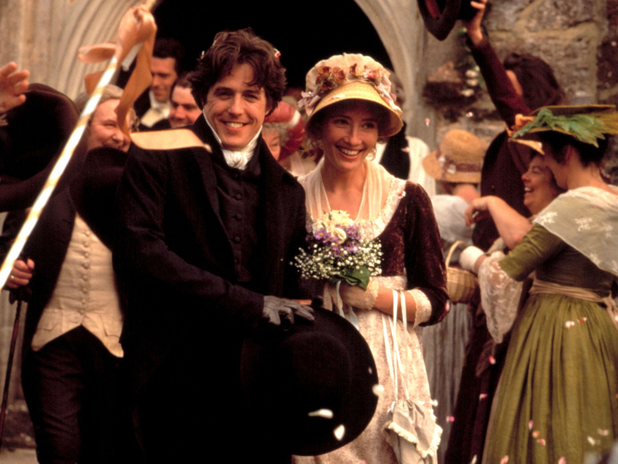 Hugh Grant and Emma Thompson in the 1995 film adaptation of Sense and Sensbility