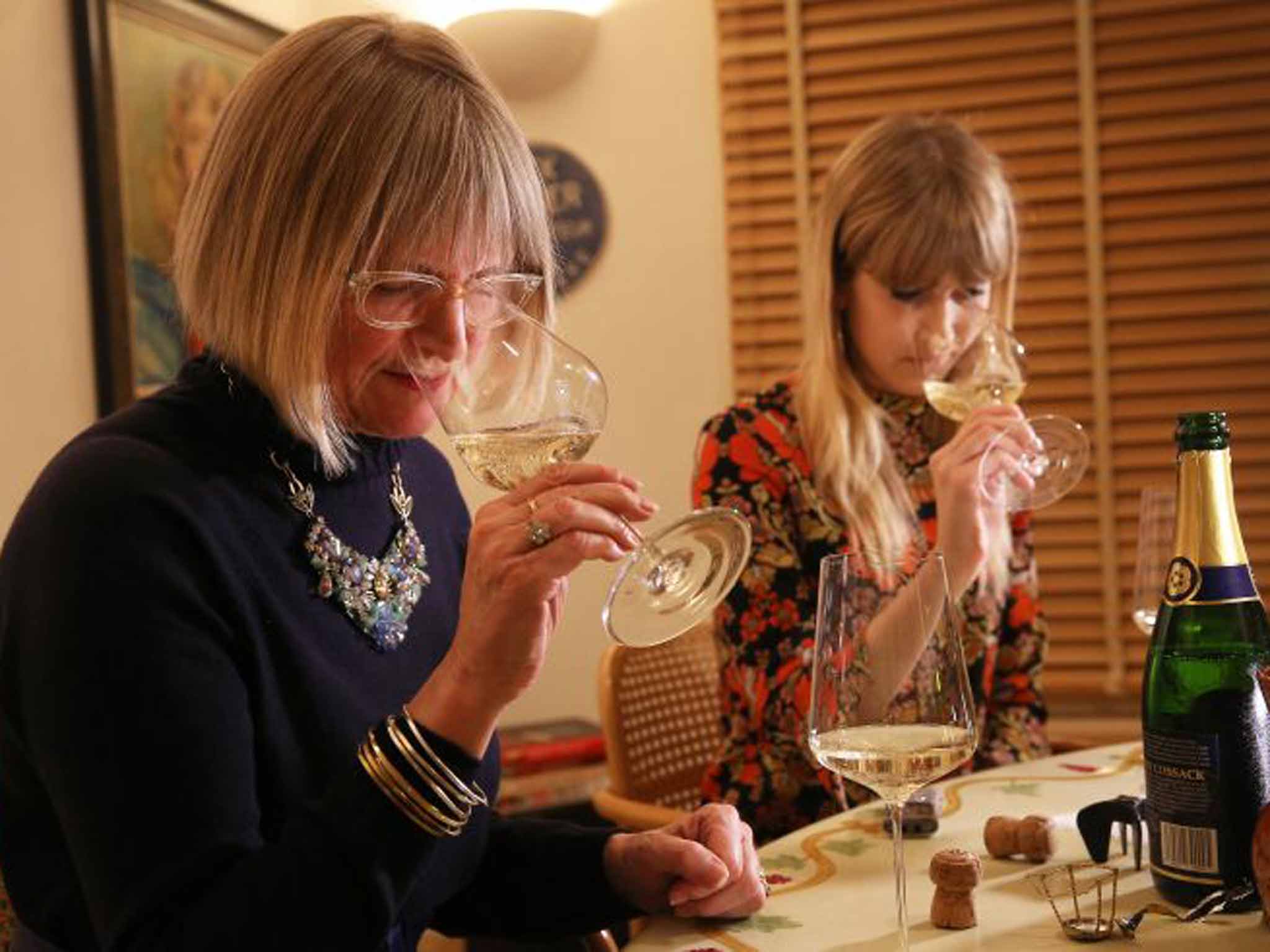 What sup: Jancis Robinson (left) guides Chloë Hamilton through the basics (Peter Macdiarmid)