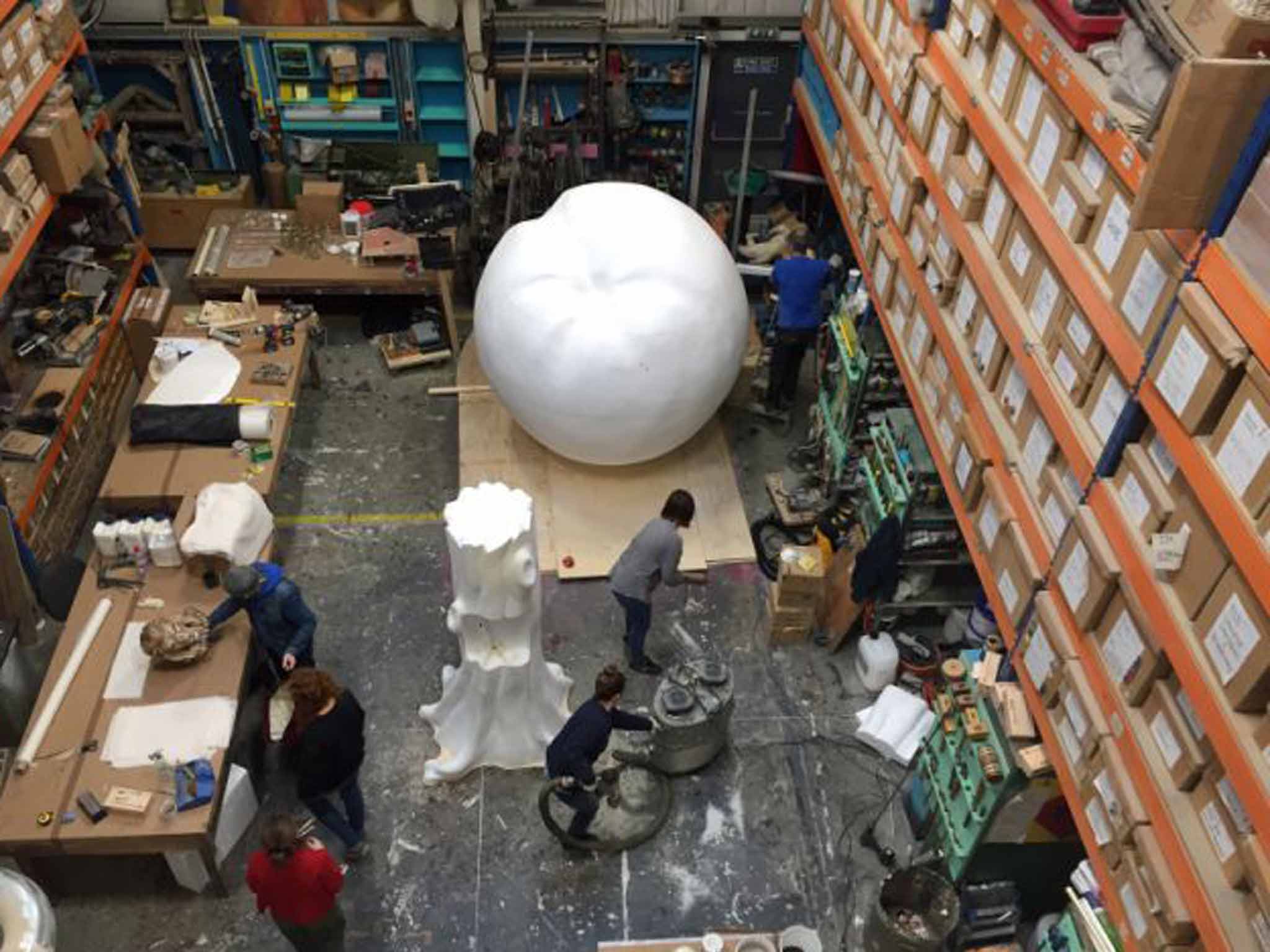 
The peach being made 