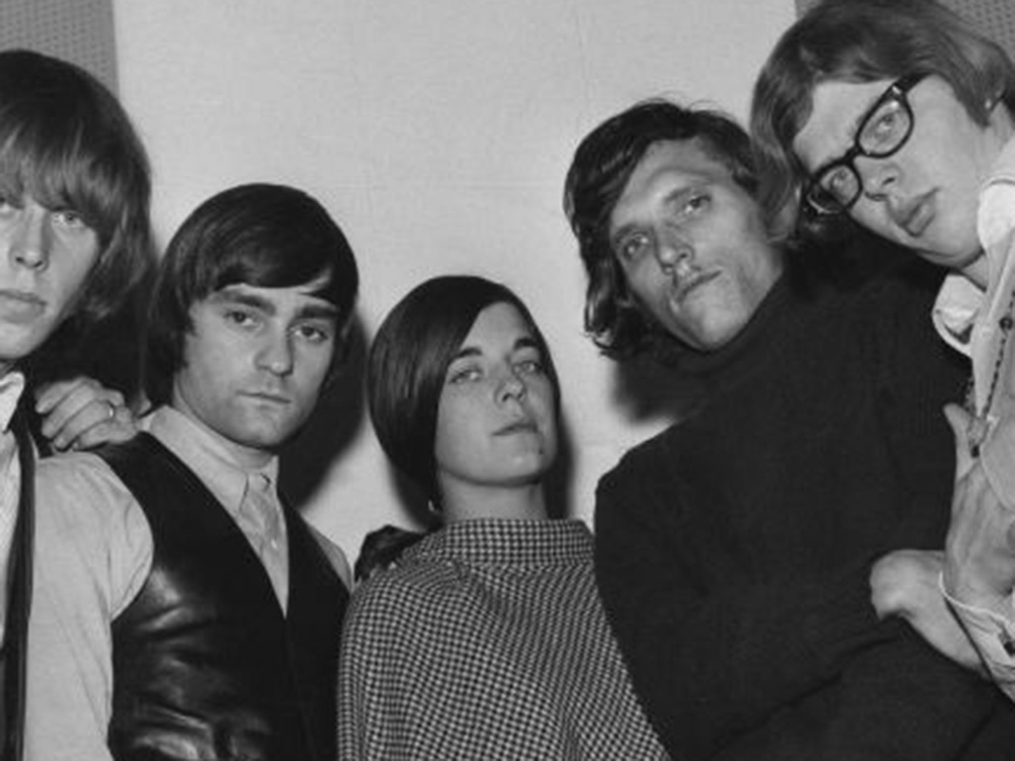 Anderson with her Airplane colleagues Marty Balin, left, and Jorma Kaukonen