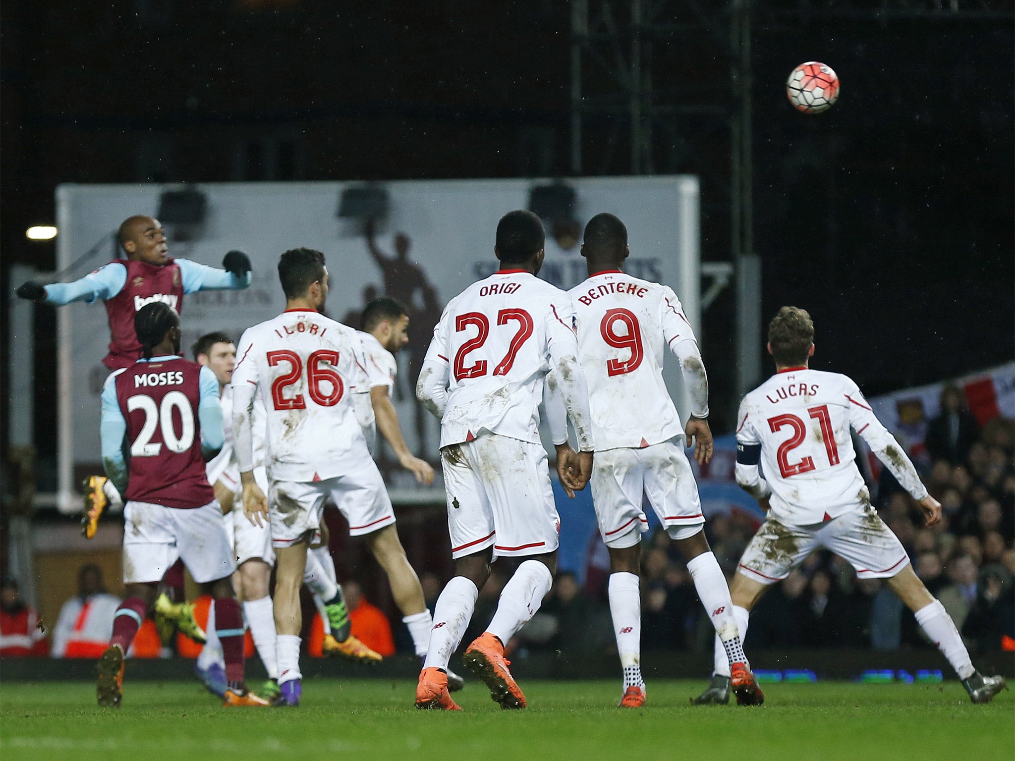 Angelo Ogbonna rises to head home West Ham’s winner