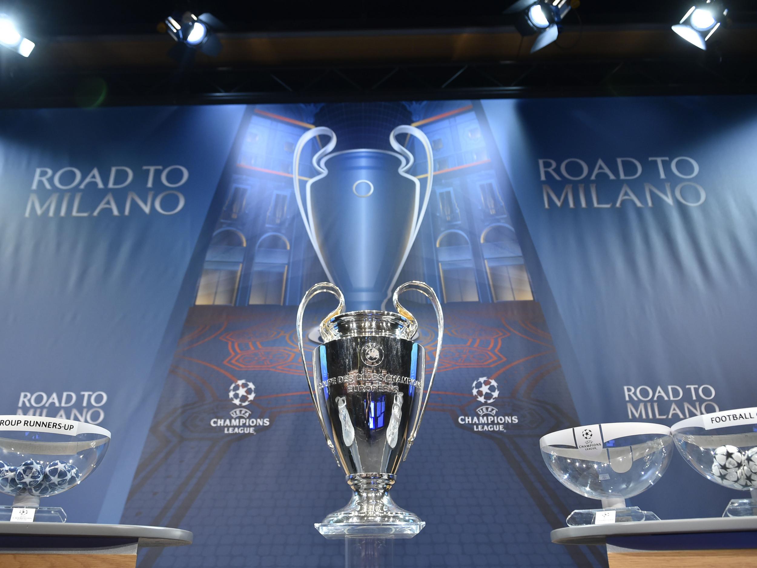 The Champions League trophy