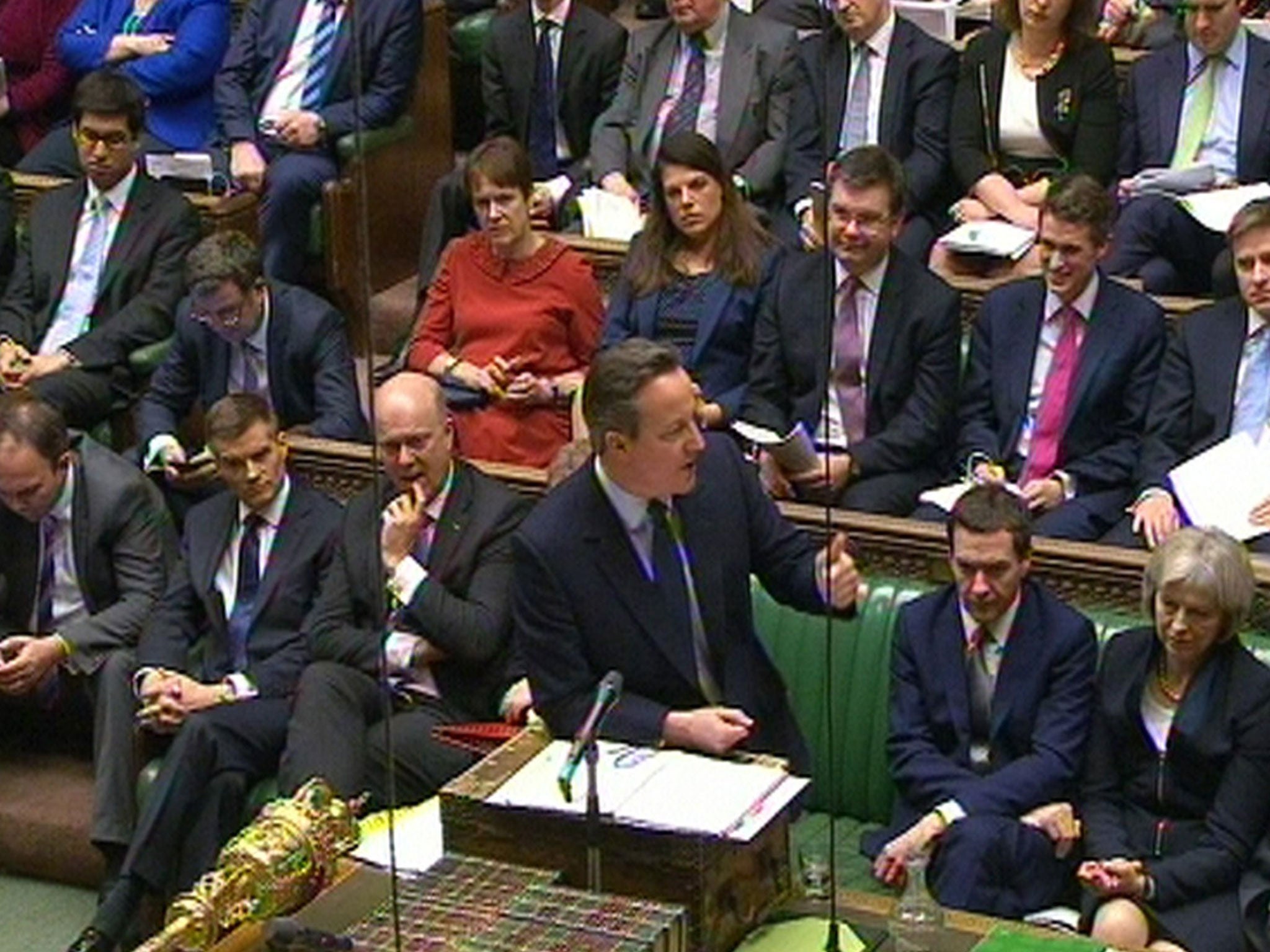 MPs debate issues at PMQs (file photo)