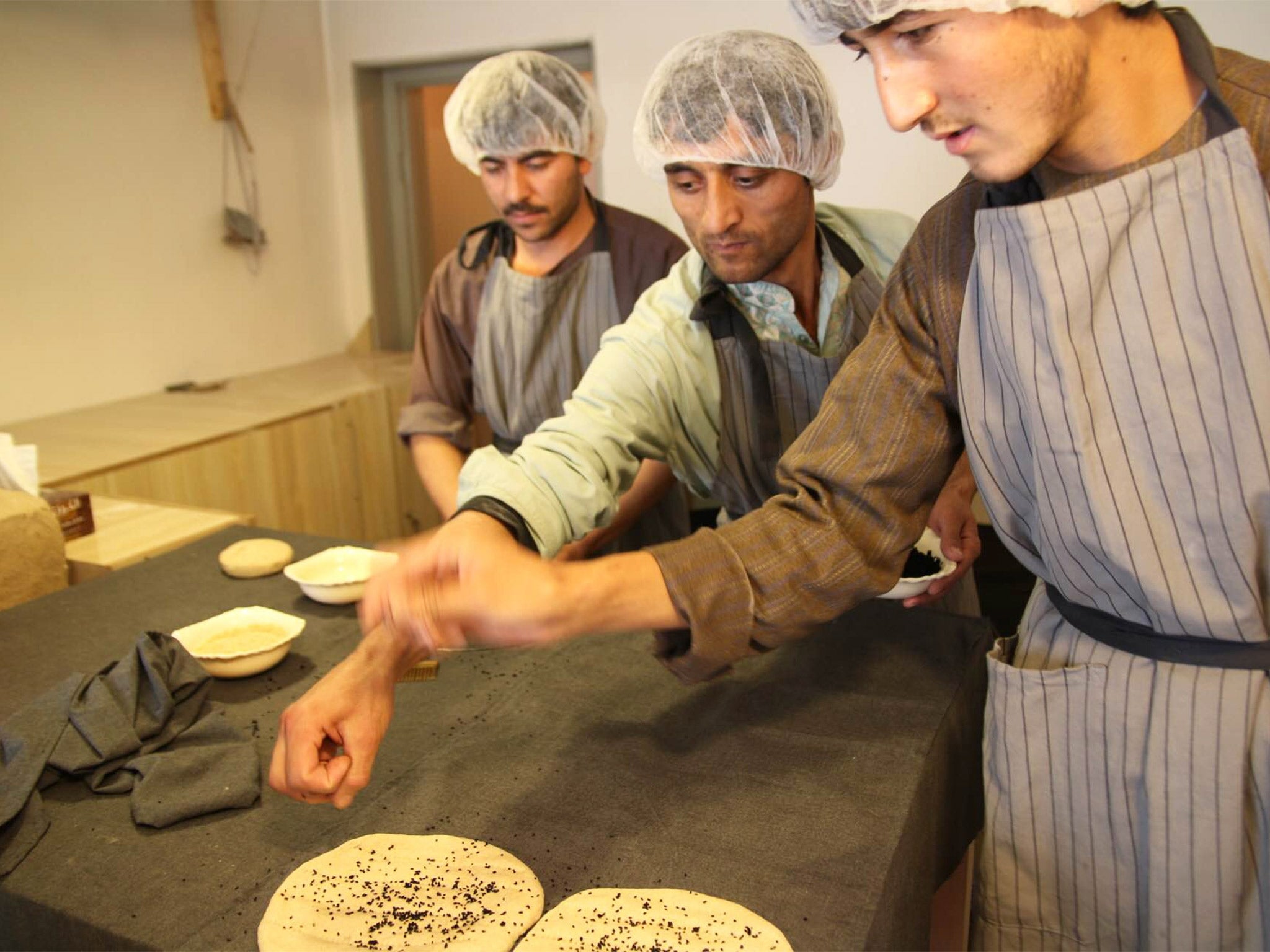 Having opened just a few weeks ago, the Khanagi bakery is now receiving orders of 1,000 breads a day