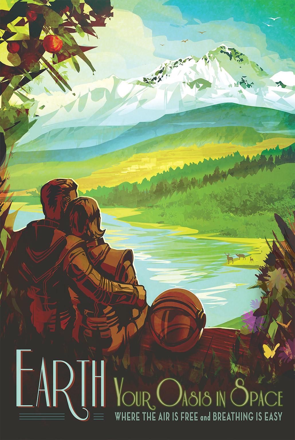 "We were ecstatic, just because our grandfather was an illustrator at Nasa for 30 years," says Clark