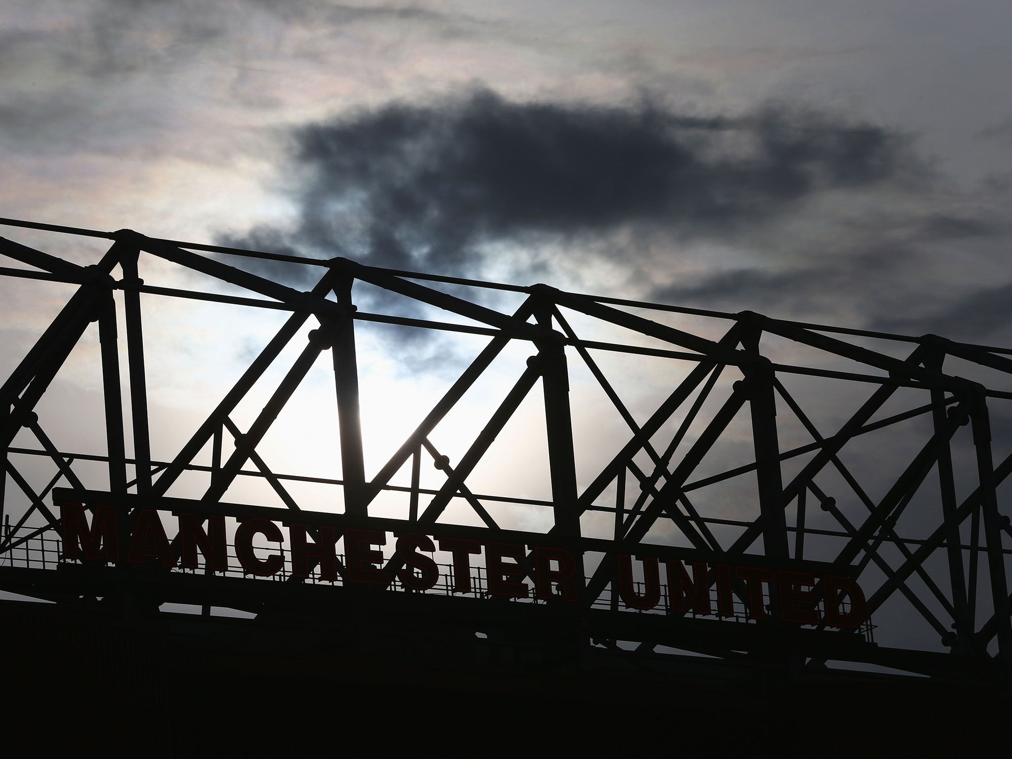 A view of Manchester United's Old Trafford stadium