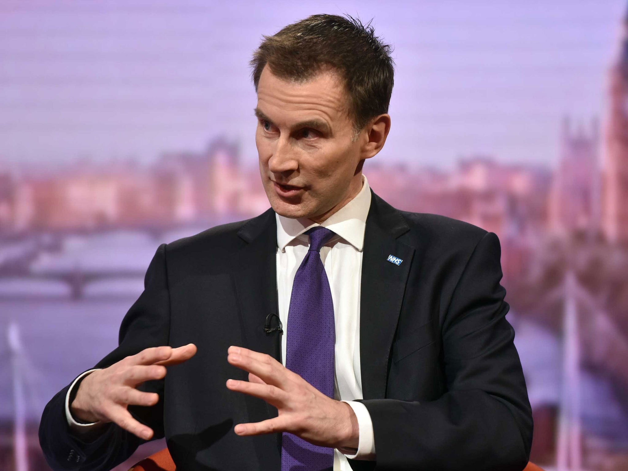 Health Secretary Jeremy Hunt