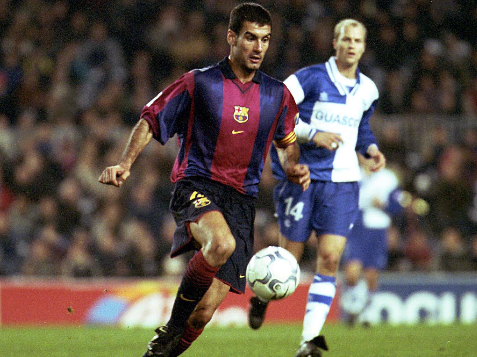 Pep Guardiola while at Barcelona