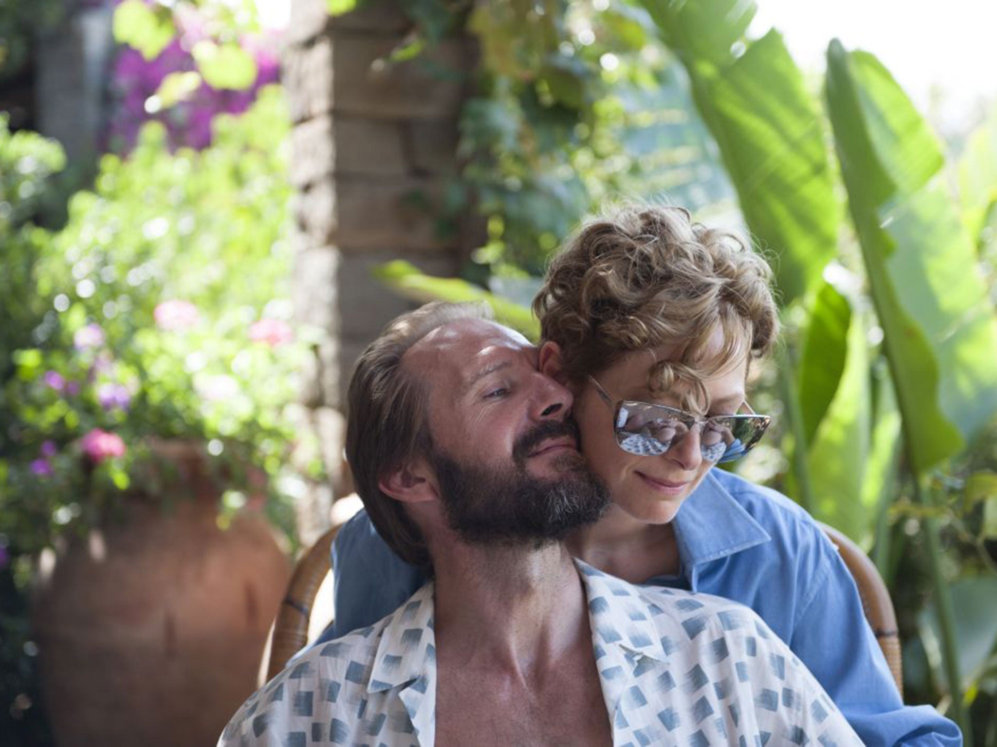 Ralph Fiennes and Tilda Swinton in ‘A Bigger Splash’