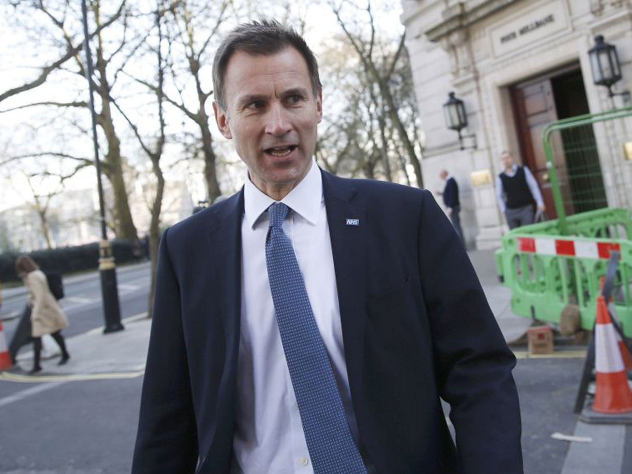 Jeremy Hunt said he had been forced to ‘end the uncertainty’ for hospitals