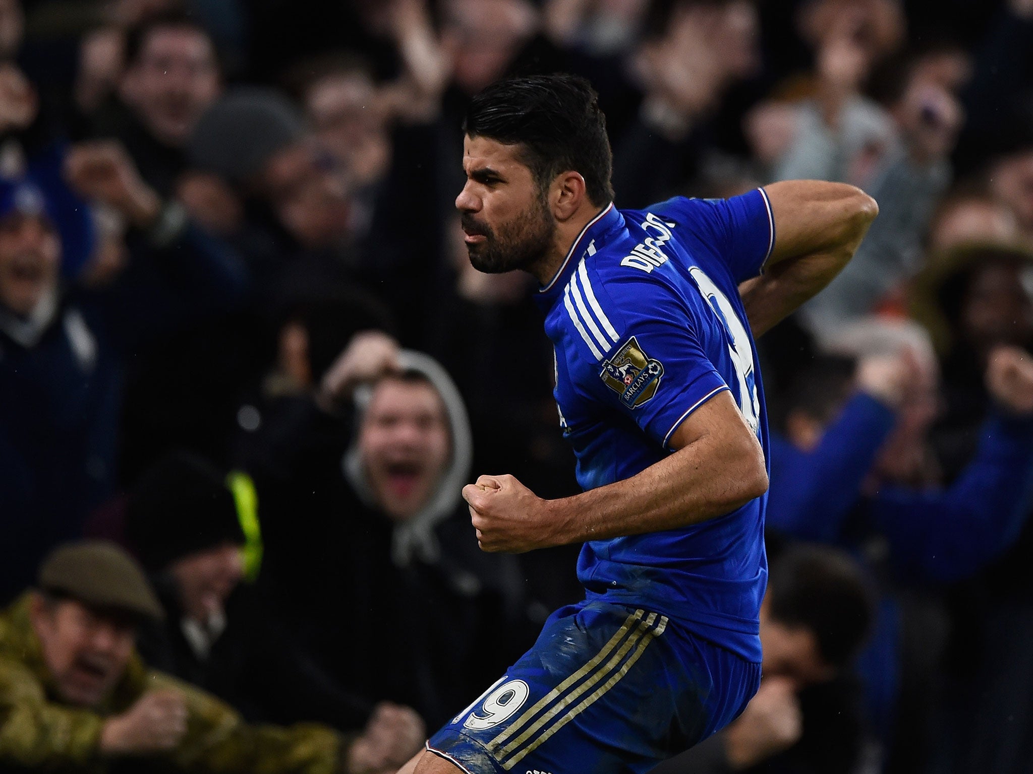 Diego Costa suffered a broken nose in a training ground collision