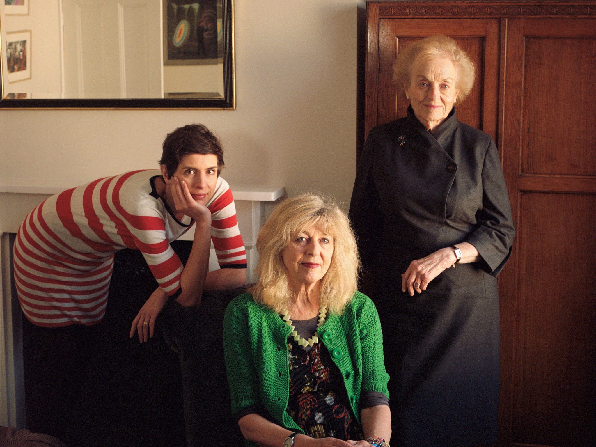 From left to right: film critic Larushka Ivan-Zadeh, screenwriter Deborah Moggach and 'script girl' Angela Allen