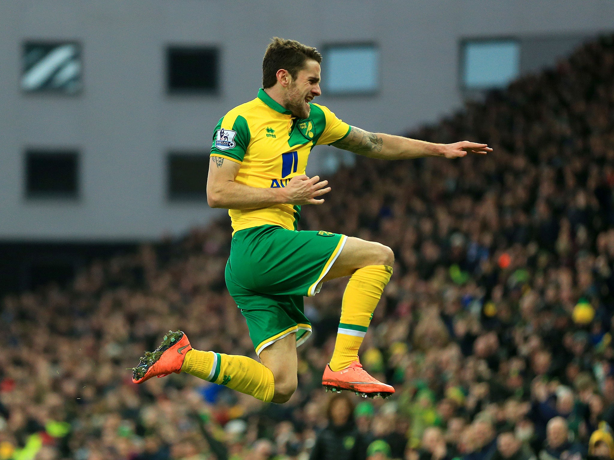 Robbie Brady put Norwich ahead 10 minutes into the second half