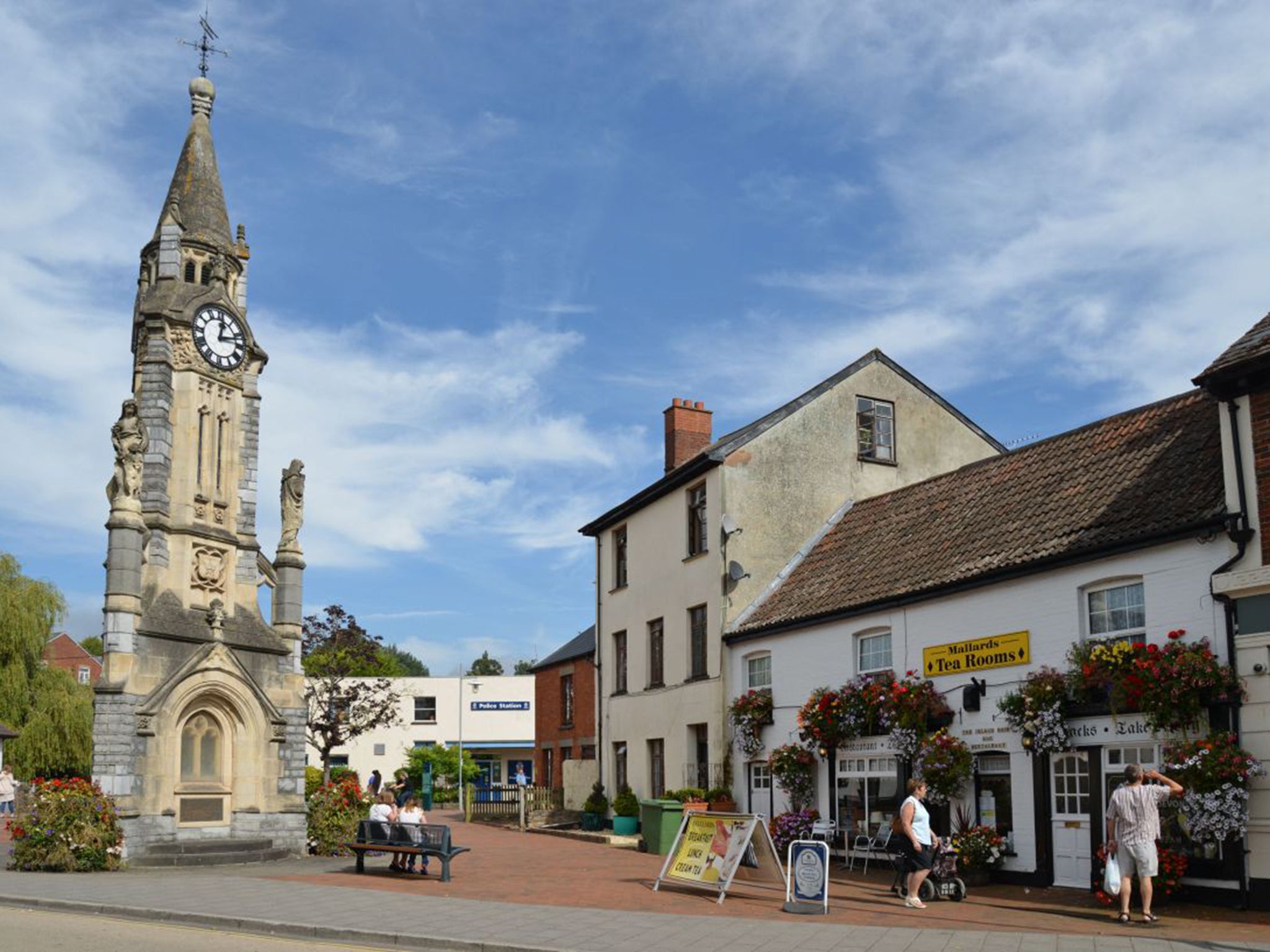 Tiverton in Devon, where Salinger spent three months during the Second World War