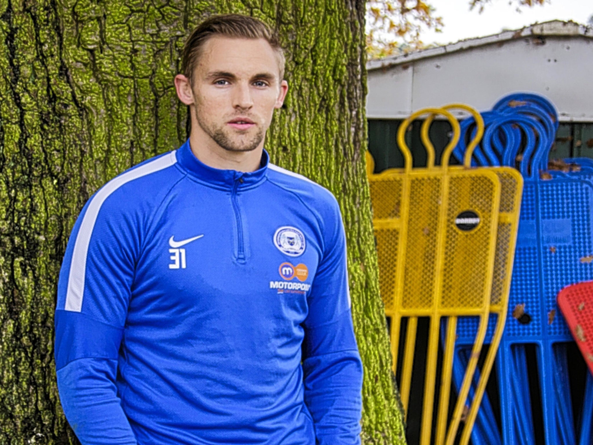 Jack Collison working on his fitness last November