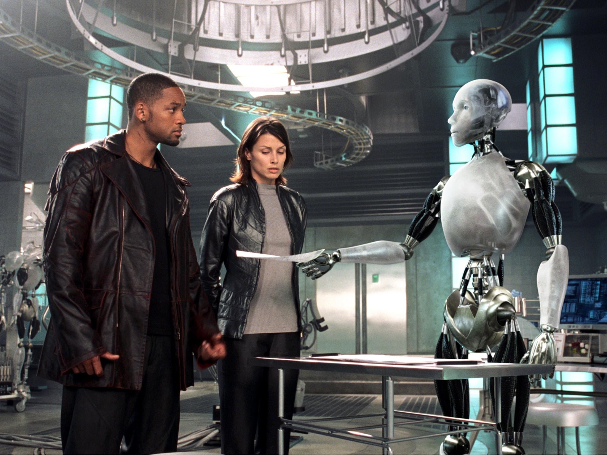 Will Smith and Bridget Moynahan in 2005's 'I, Robot'. Developments in robotics and artificial intelligence are predicted to create a workplace revolution