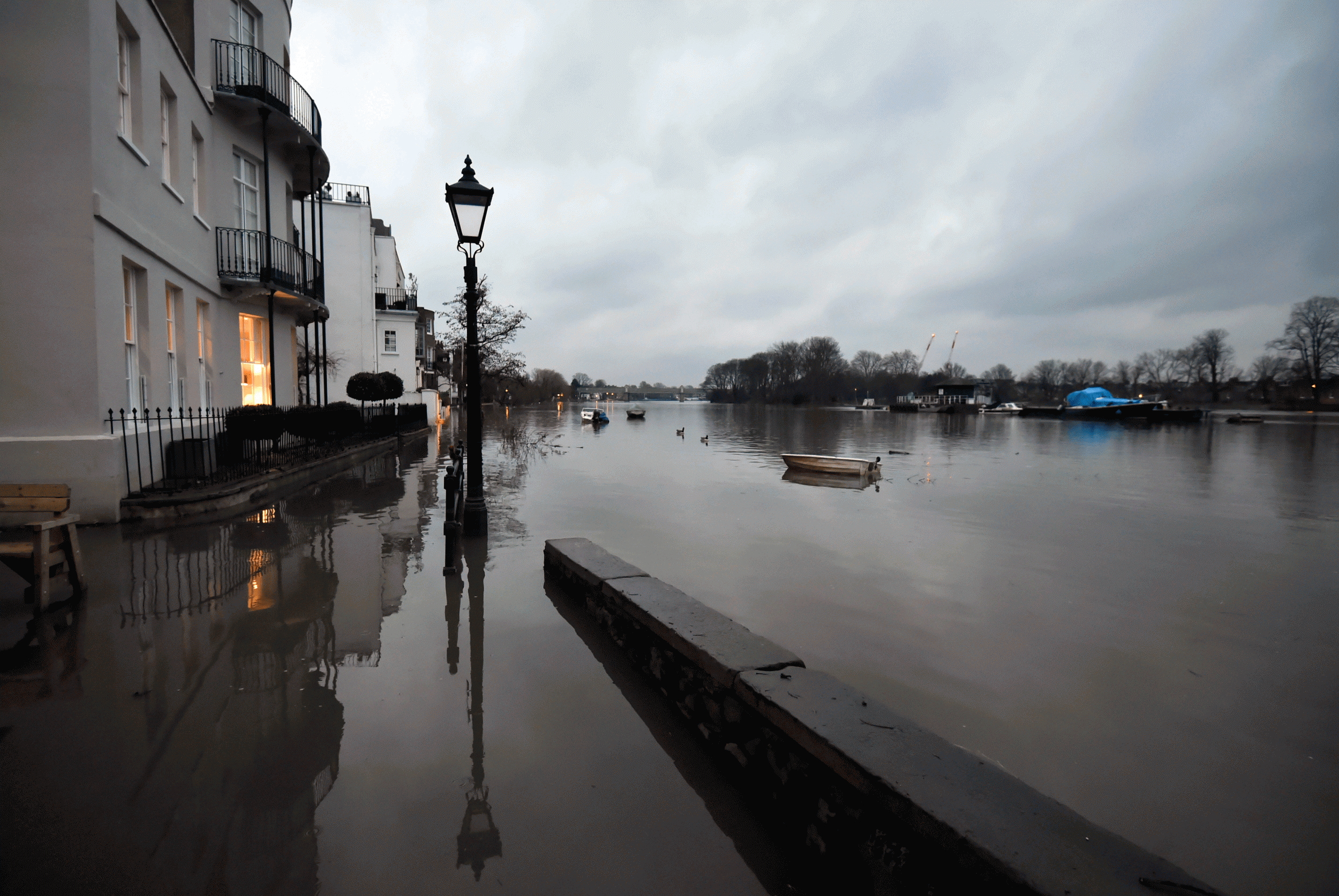 Flooding in Richmond, West London Reuters