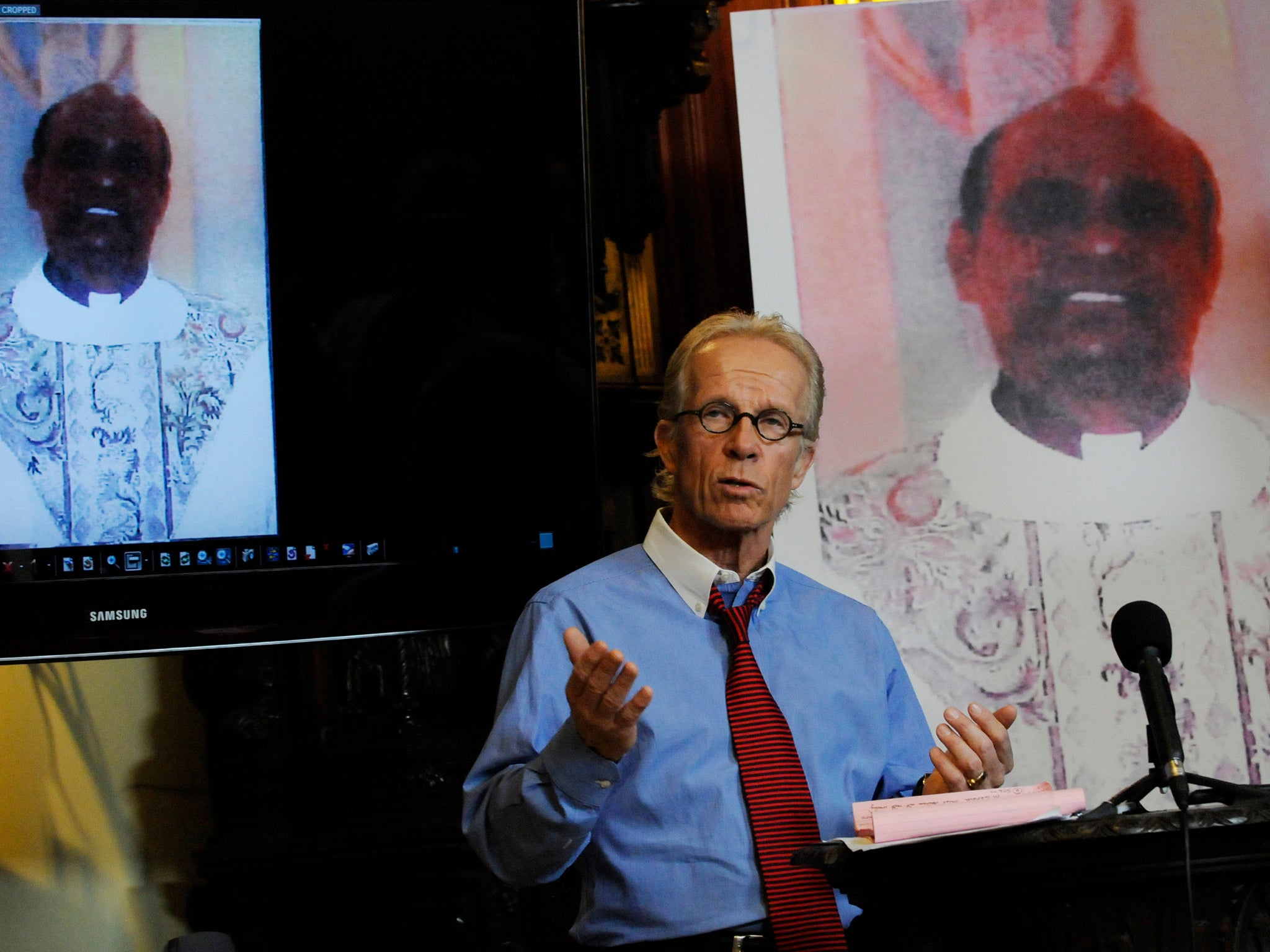 Attorney Jeff Anderson, who represented two 14-year-old girls, who alleged having been sexually abused by Rev Jeyapaul, speaks about the case at a conference in 2010