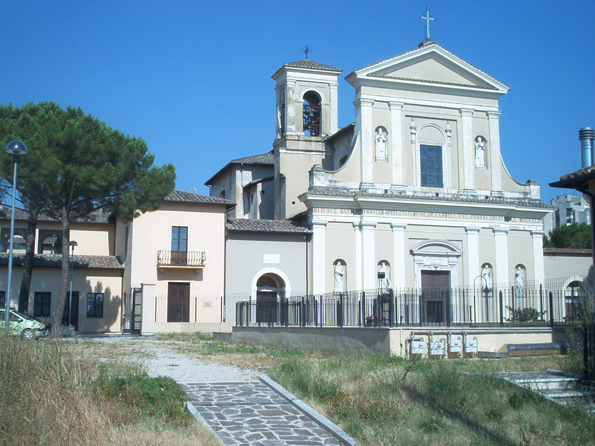 The San Valentino church in Treni where the bones have been housed since the 17th century