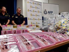 Australia drug bust: Police seize £600m of methamphetamines hidden in bra inserts