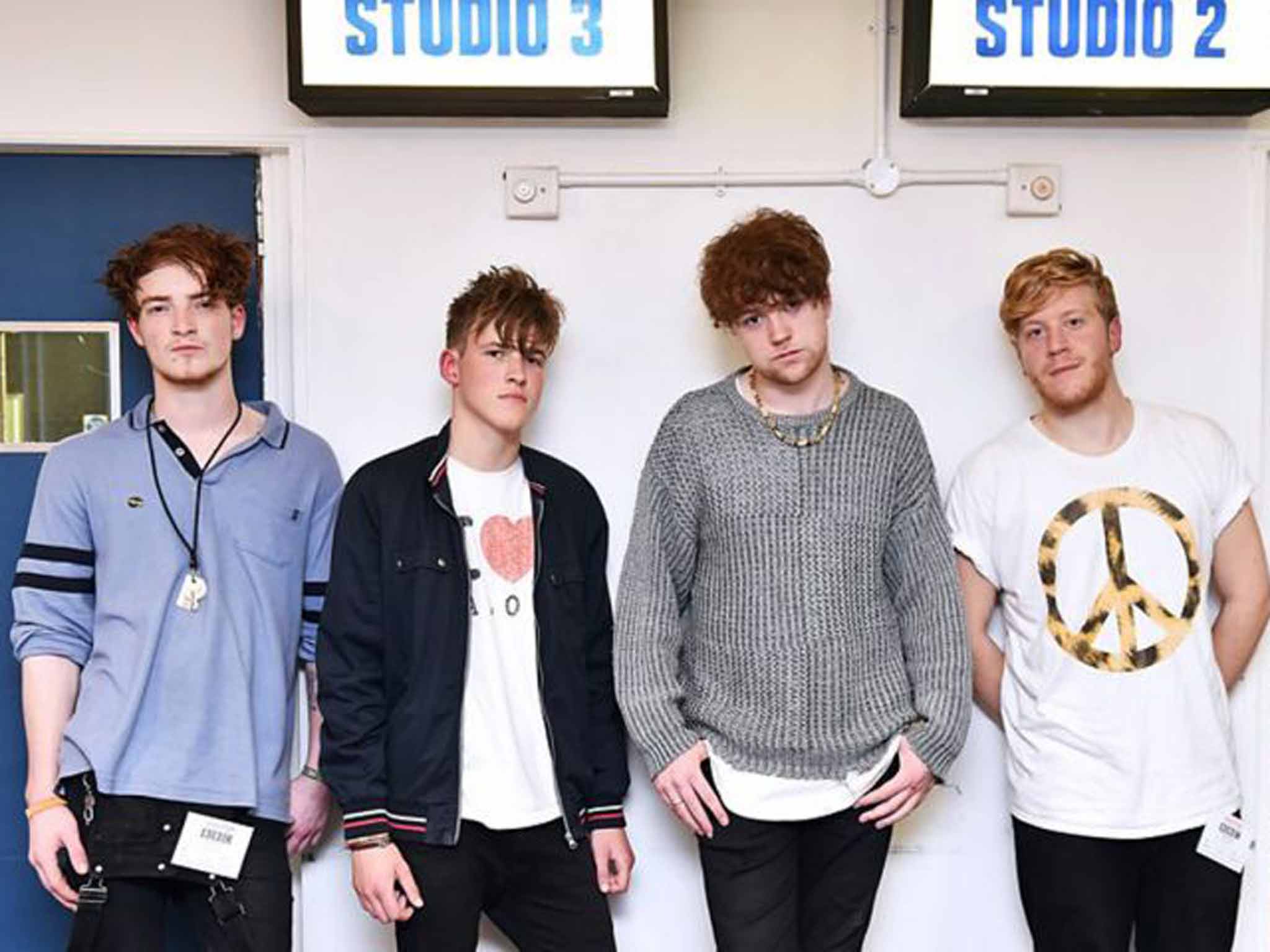 Viola Beach, from left: Jack Dakin, River Reeves, Kris Leonard and Tomas Lowe