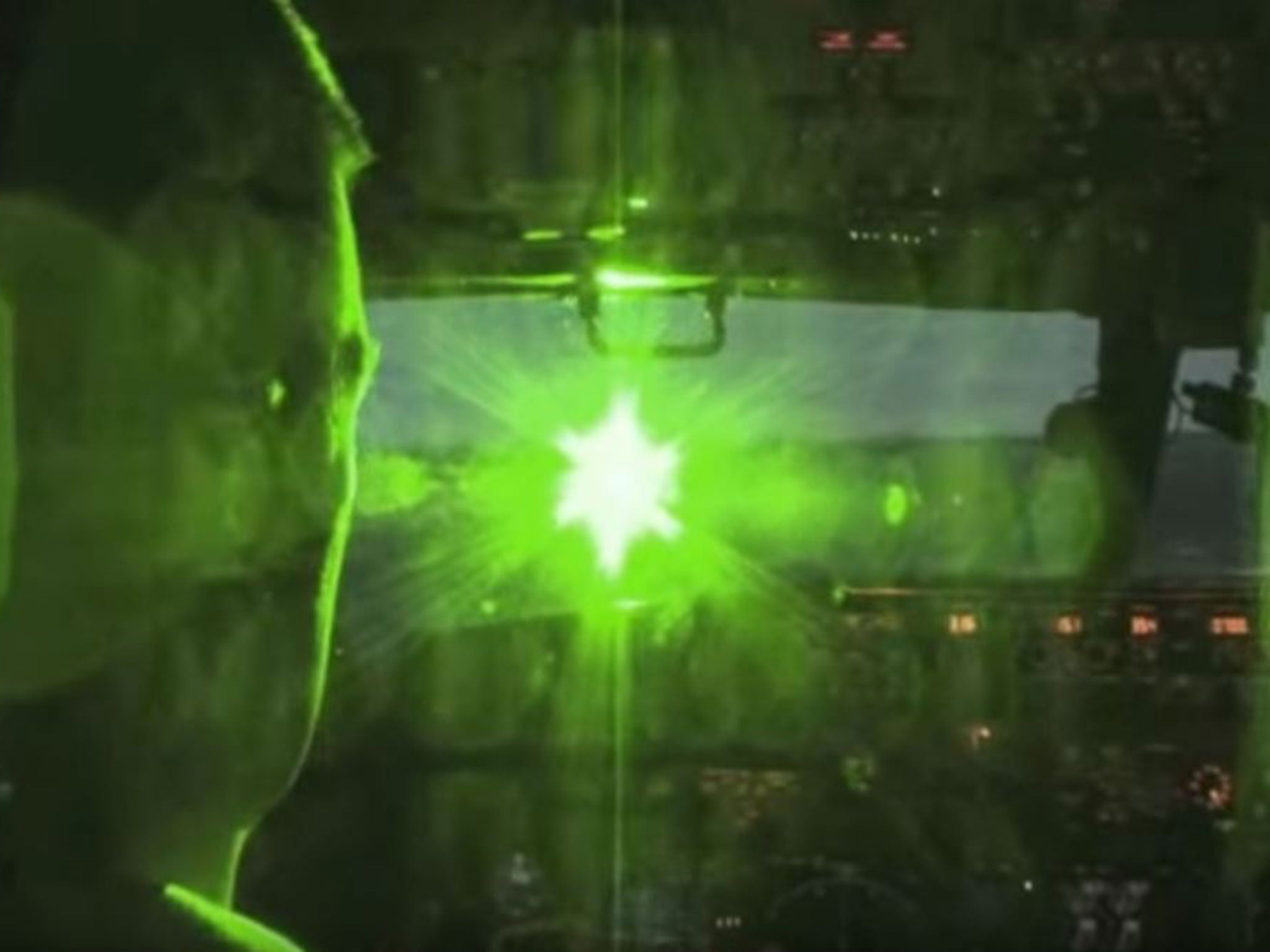 The use of laser beams against aeroplanes is a growing problem