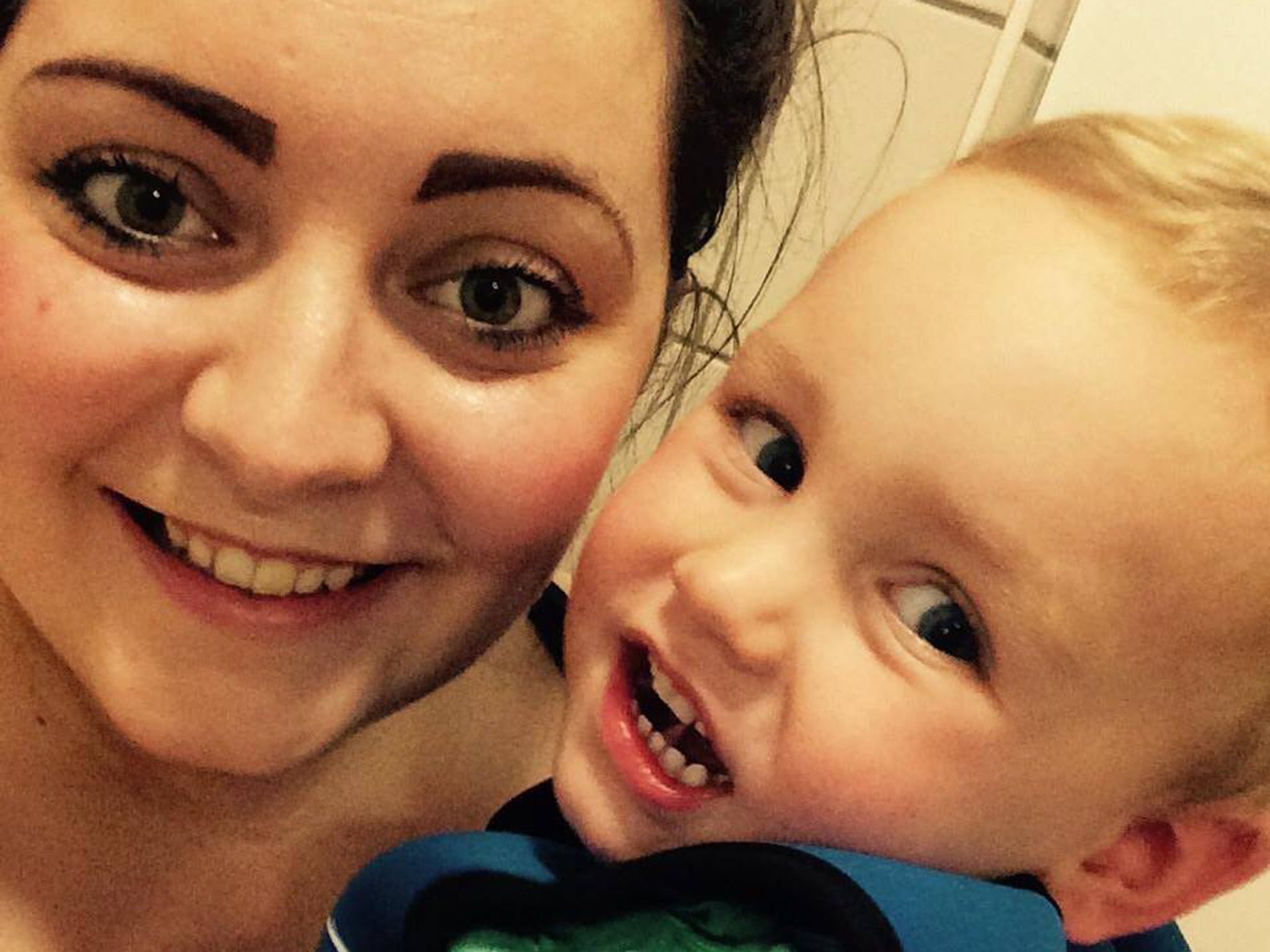 Jacob Jenkins and his mother, Abigail Wilson