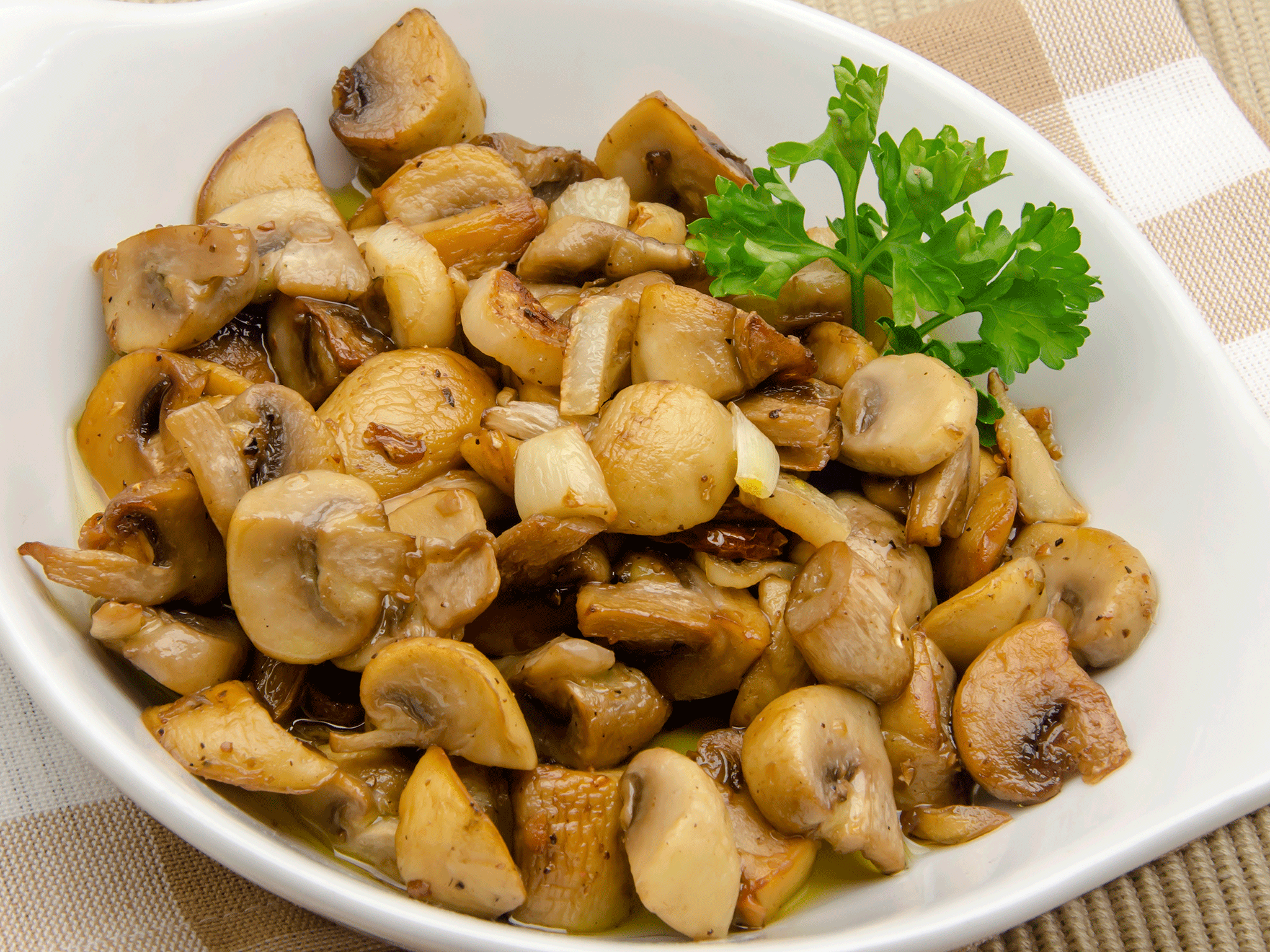 Mushrooms have proteins which are easily destroyed, and which in their changed state can cause an upset stomach