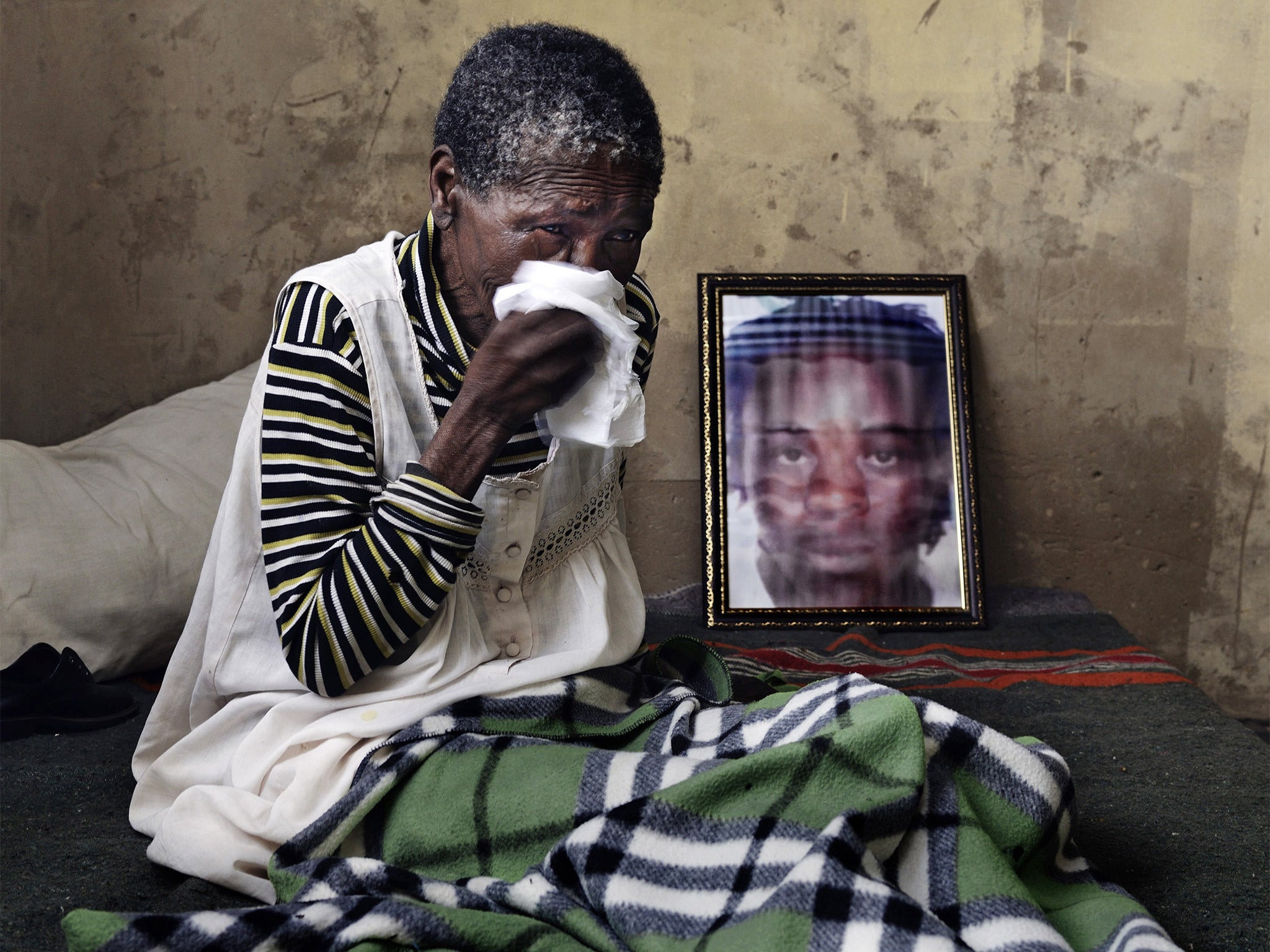 Norma Juberba, grandmother of one of the dead farmworkers, at her home in Parys