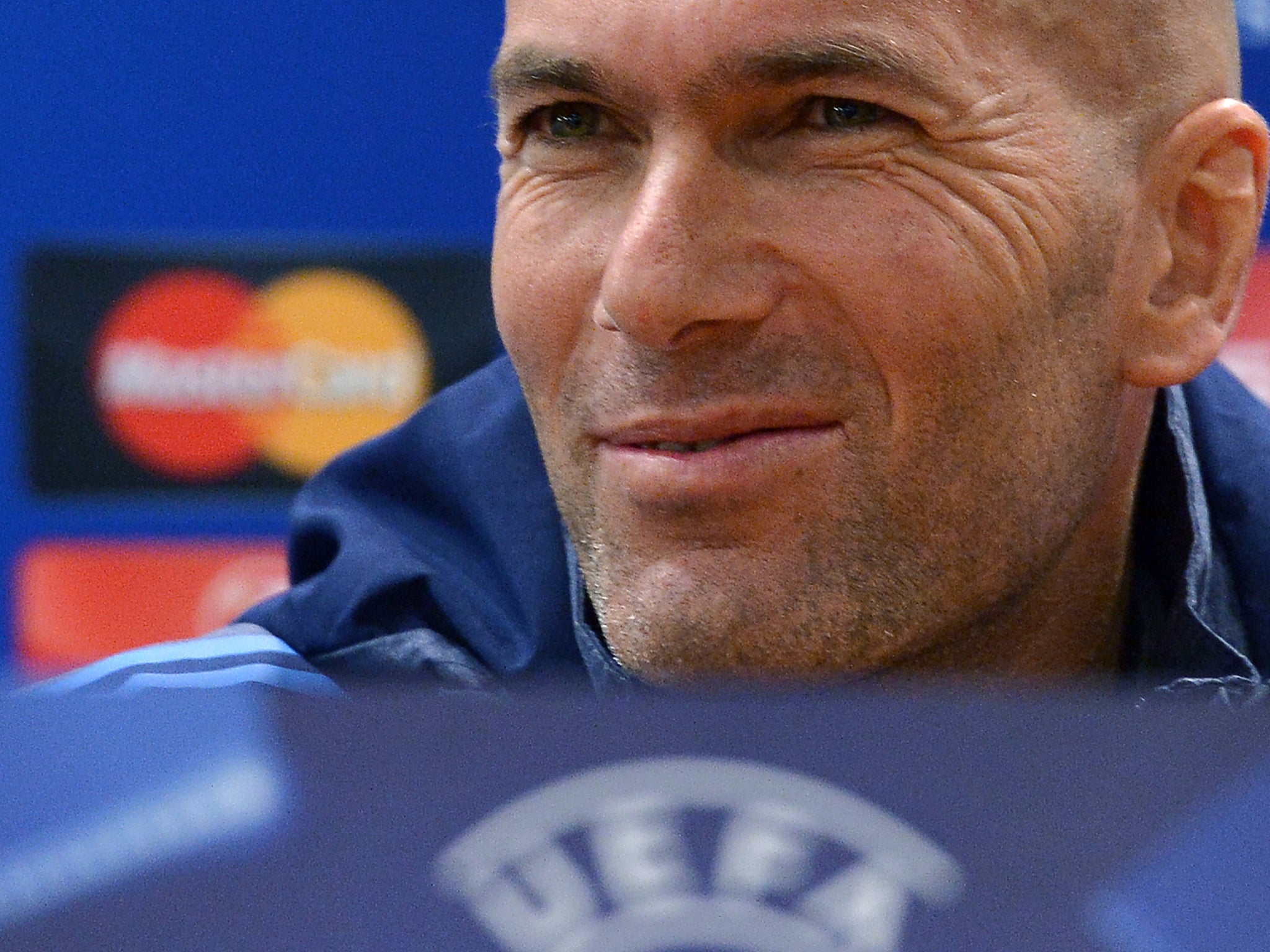 Real Madrid head coach Zinedine Zidane