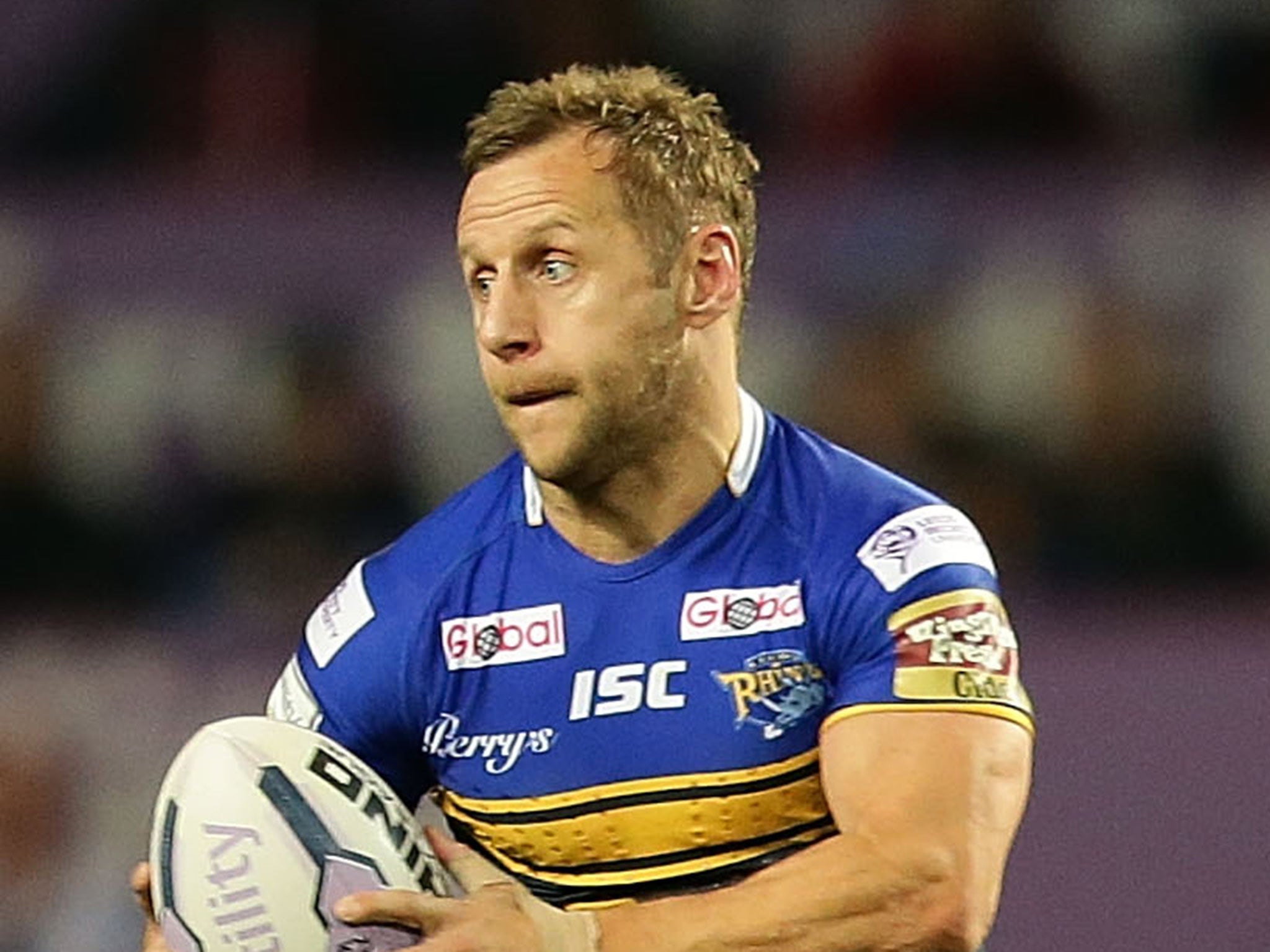 Acting Leeds captain Rob Burrow