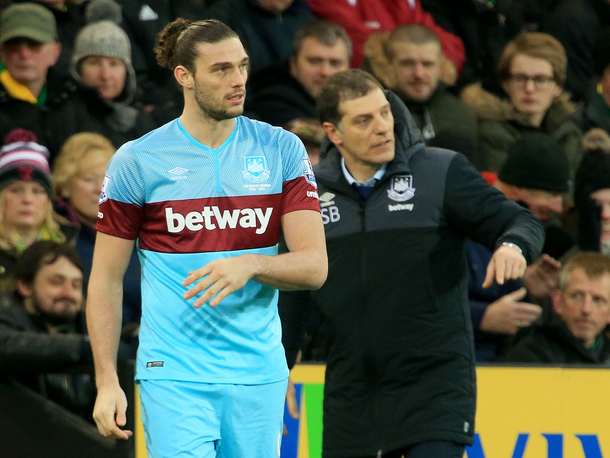 West Ham striker Andy Carroll will miss the FA Cup trip to Blackburn