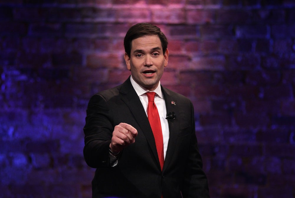 Marco Rubio speaks at CNN's South Carolina Republican Presidential Town Hall.