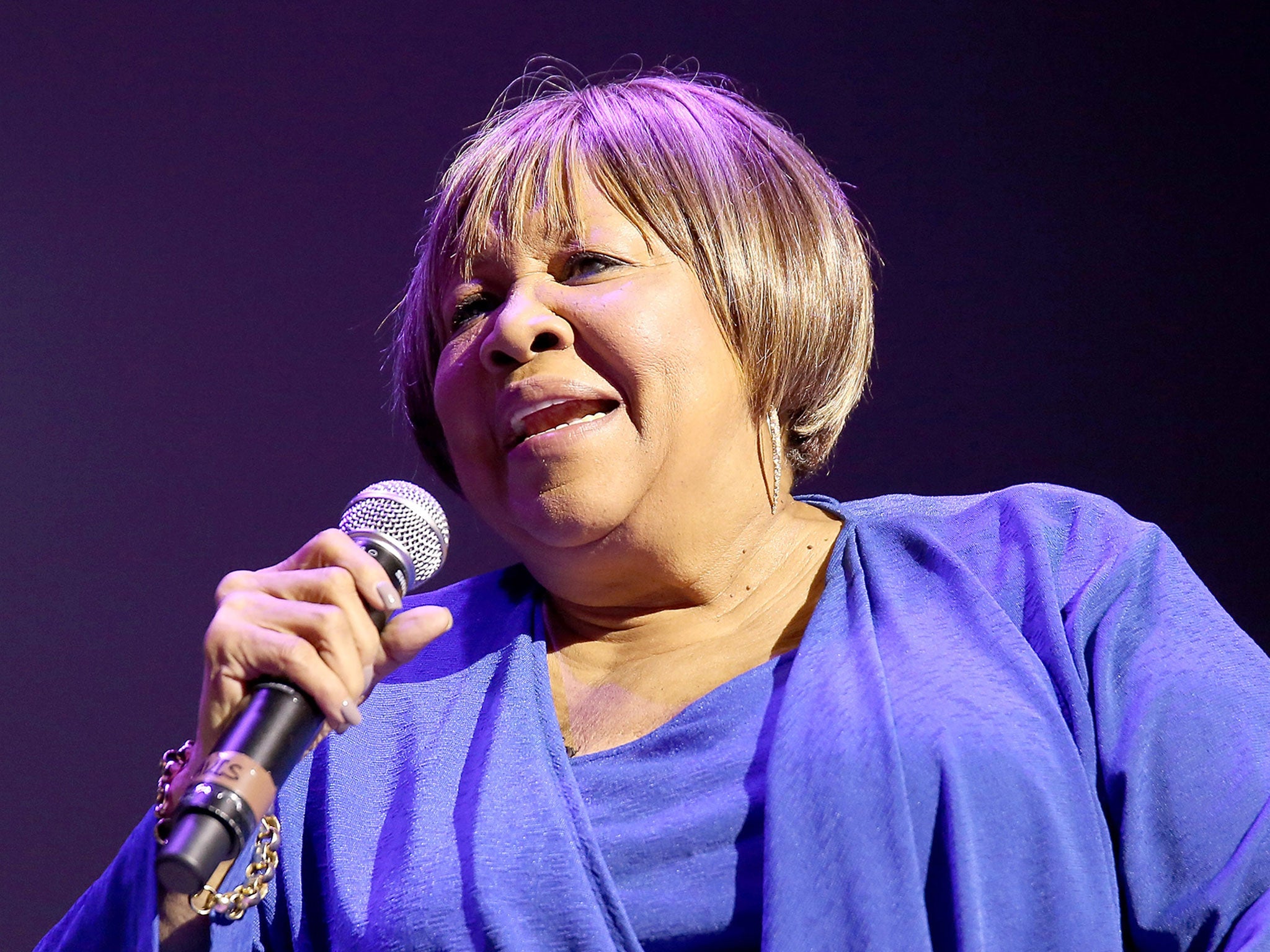 Gospel singer Mavis Staples is an immensely colourful and lively figure