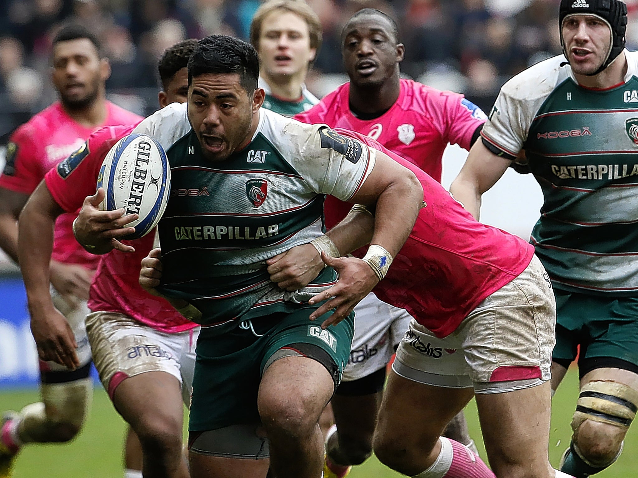 Manu Tuilagi will be playing at centre for Leicester against Harlequins