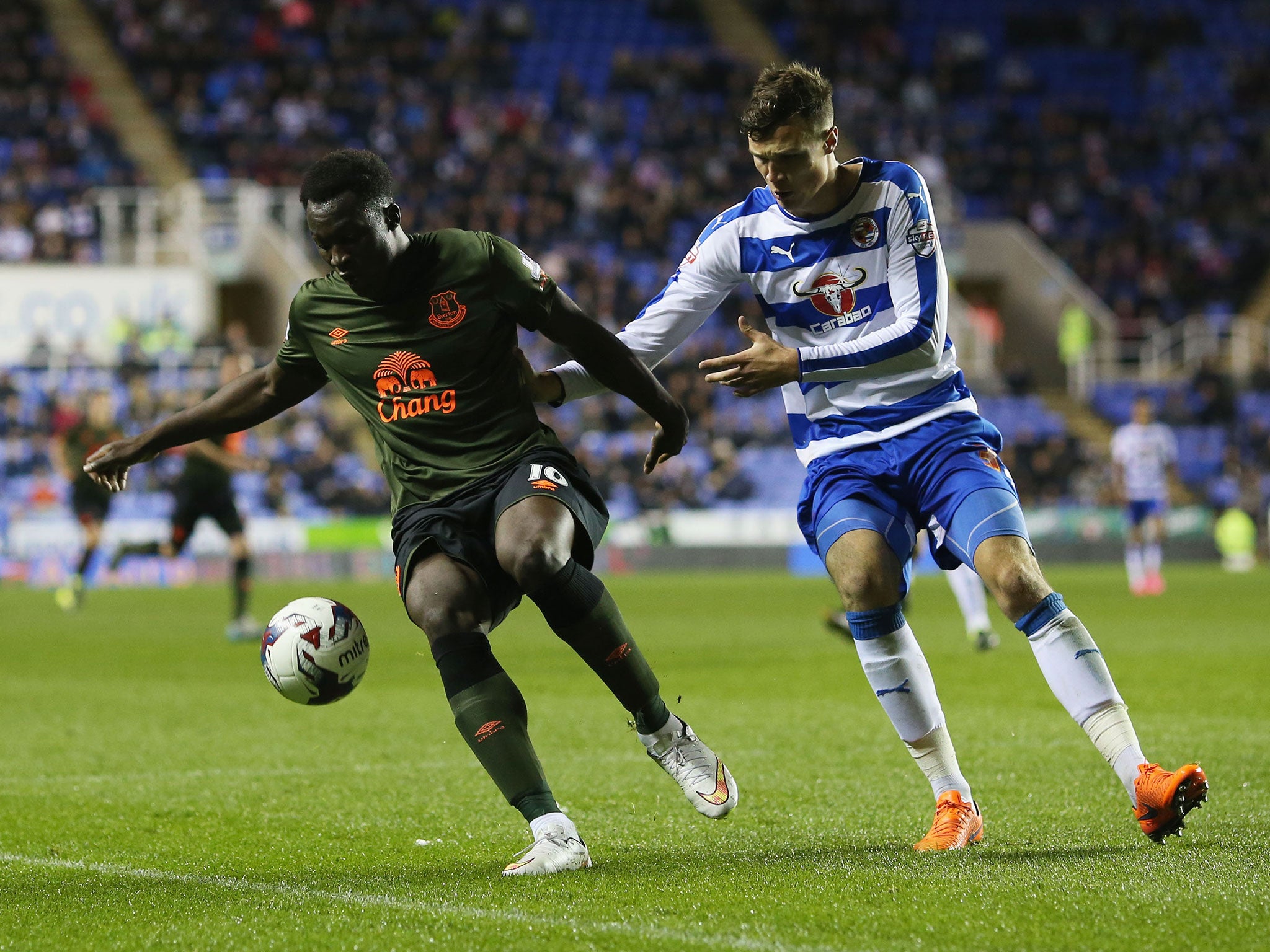 Jake Cooper in action against Everton