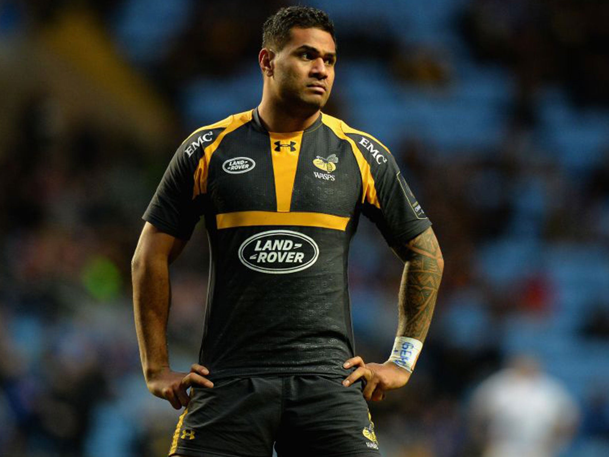 Wing Frank Halai is one of four international players who have returned to the Wasps squad