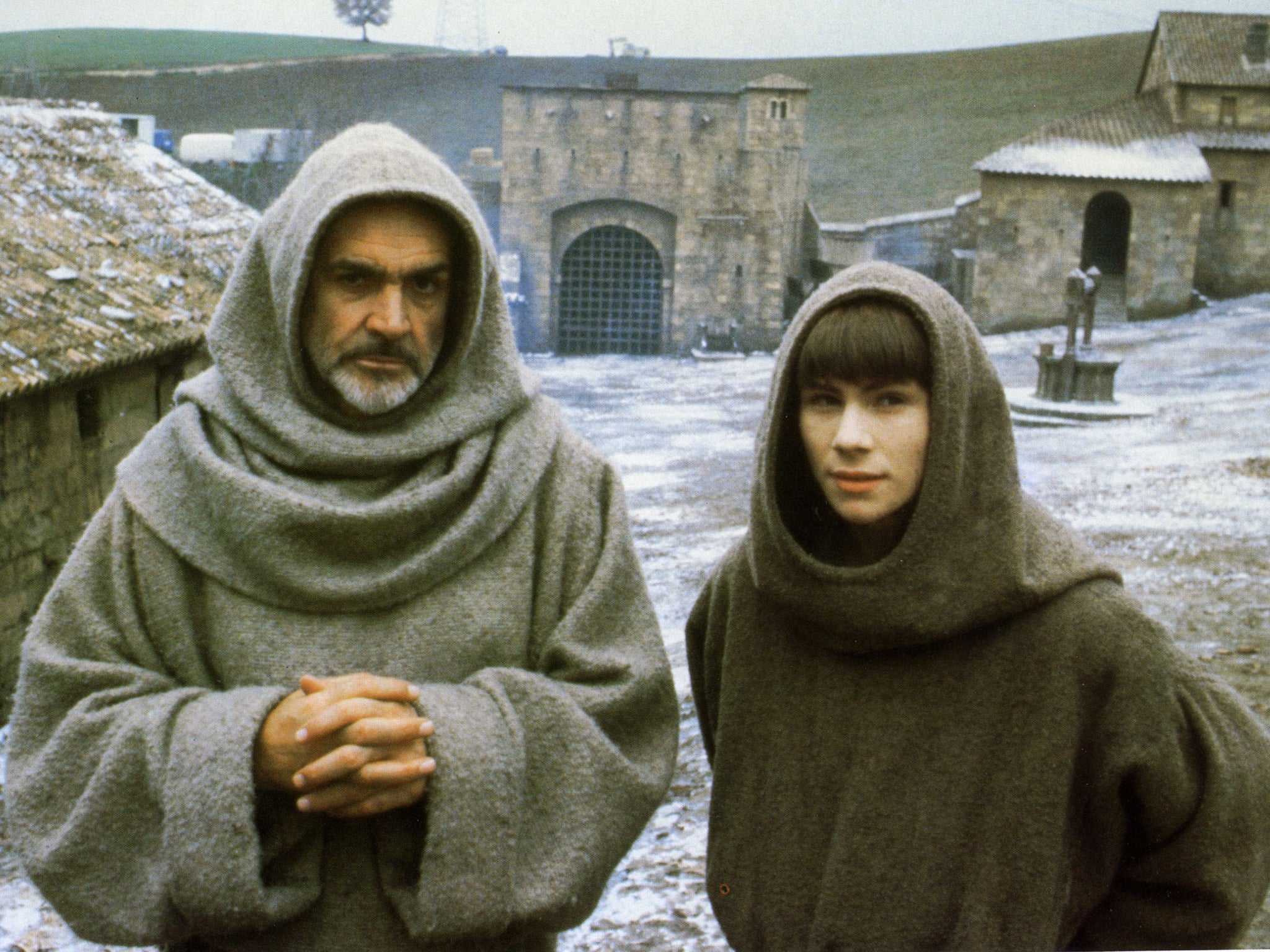 Sean Connery, left, and a young Christian Slater, in The Name of the Rose