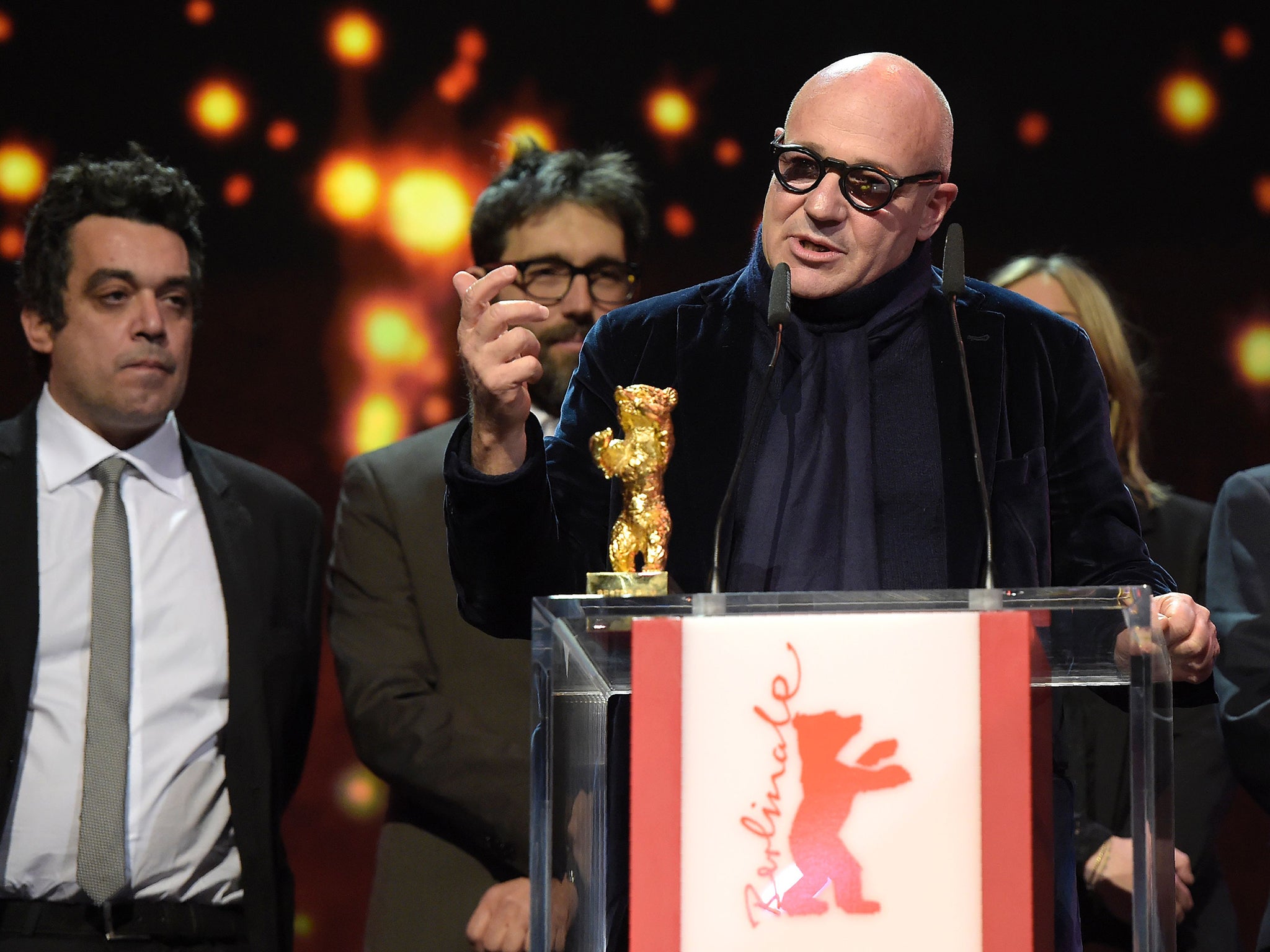 Gianfranco Rosi said he hoped his film would raise awareness