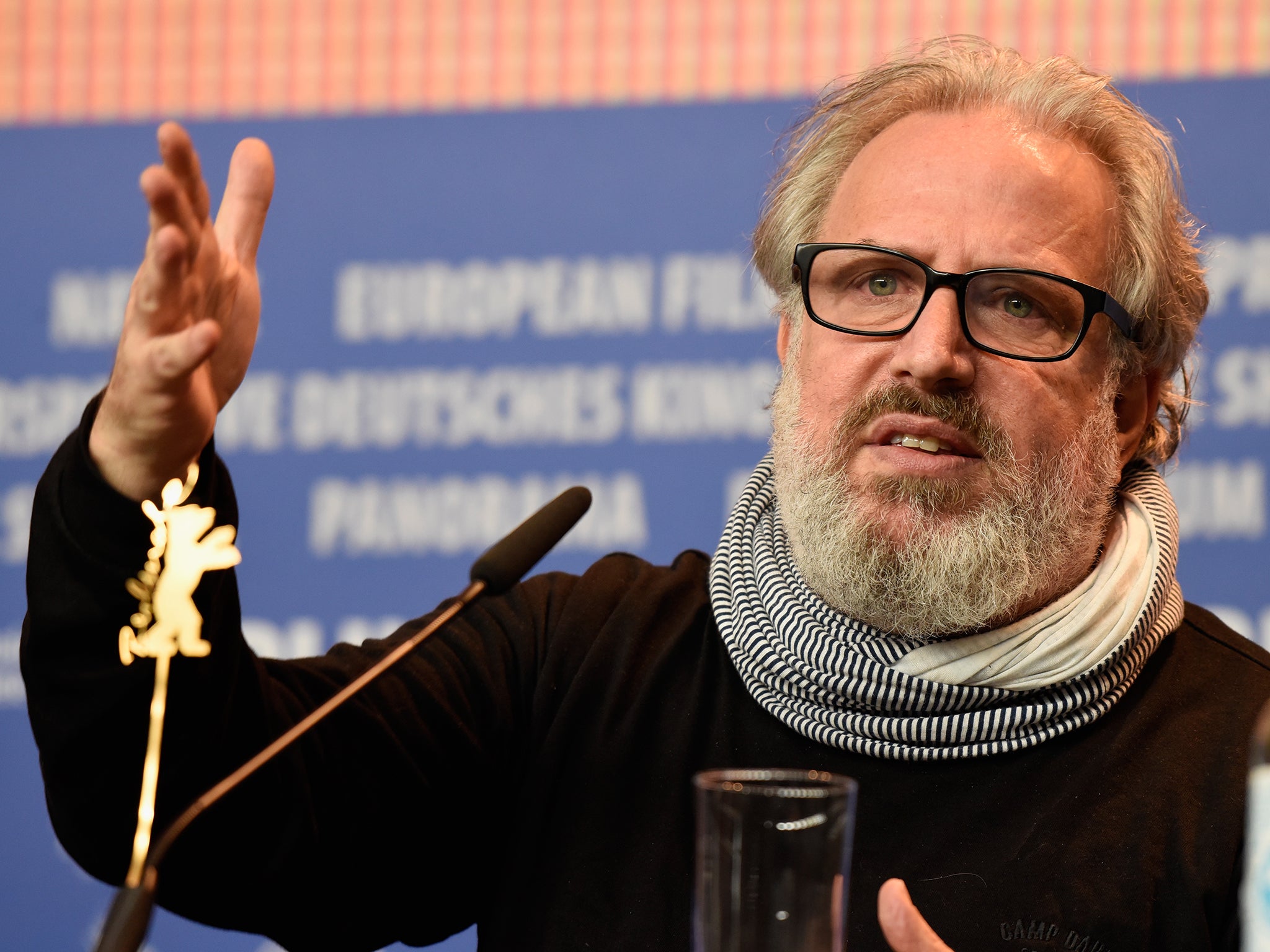 Director Udi Aloni attends the 'Junction 48' press conference at the Berlin Film Festival