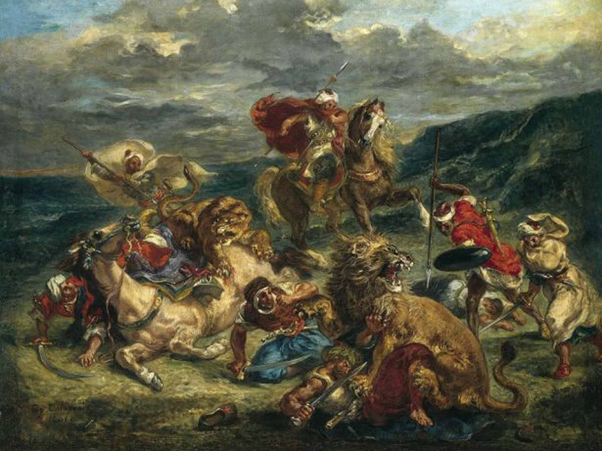 Delacroix's 'Lion Hunt'