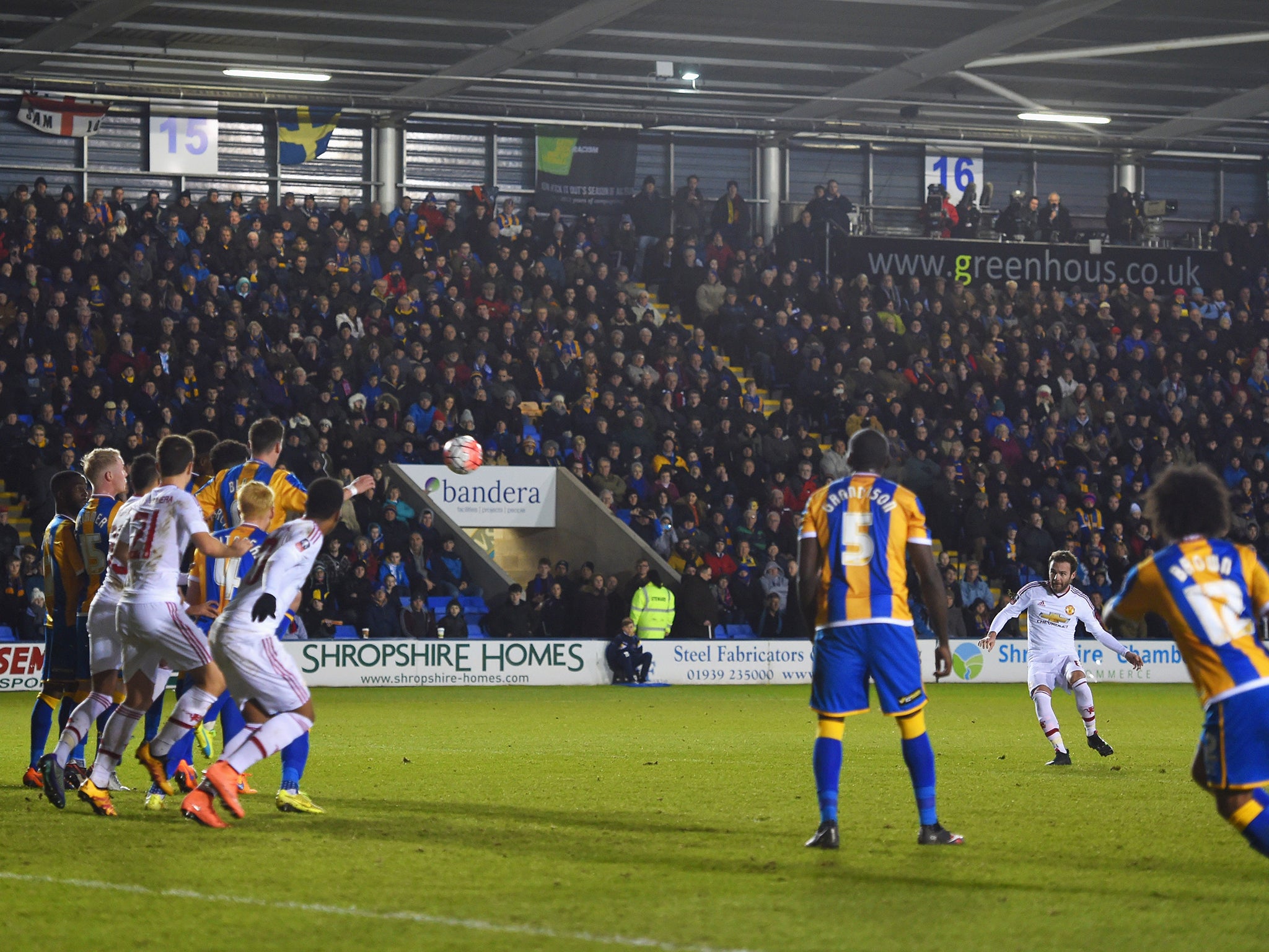 Juan Mata scored a brilliant free-kick